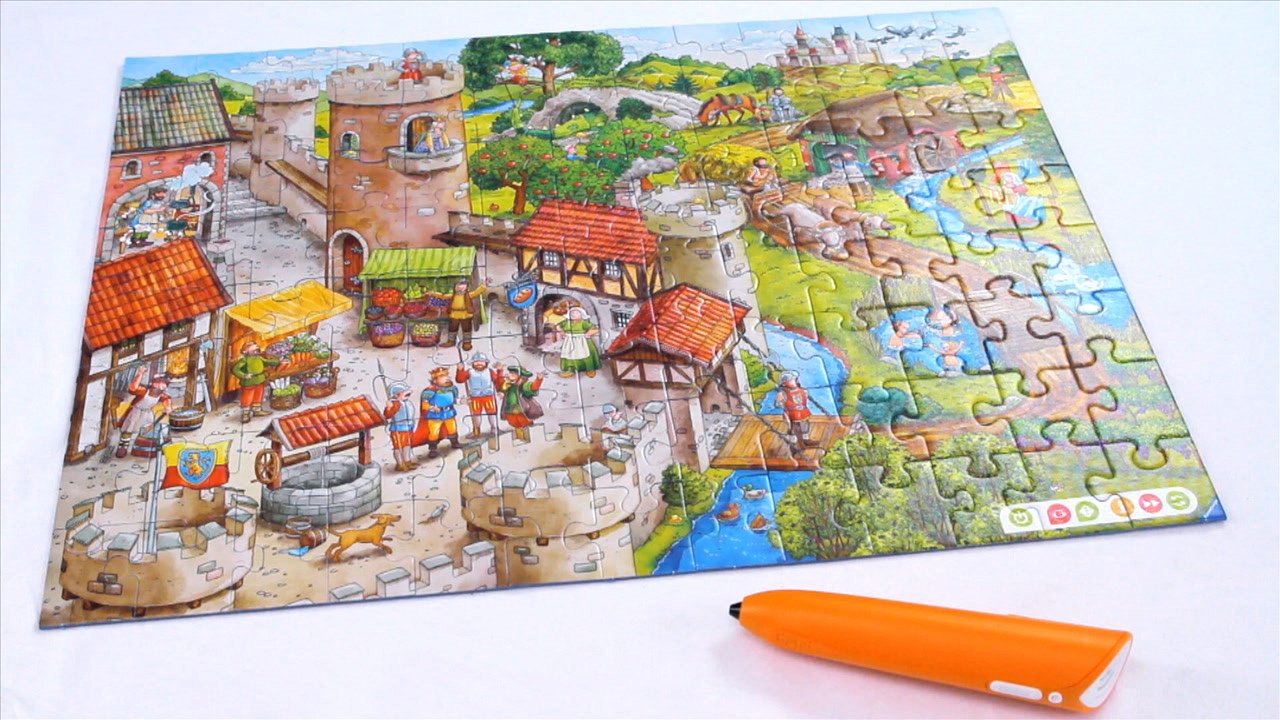 Ravensburger 00516 - tiptoi Puzzeln, Entdecken, Erleben: Die Ritterburg