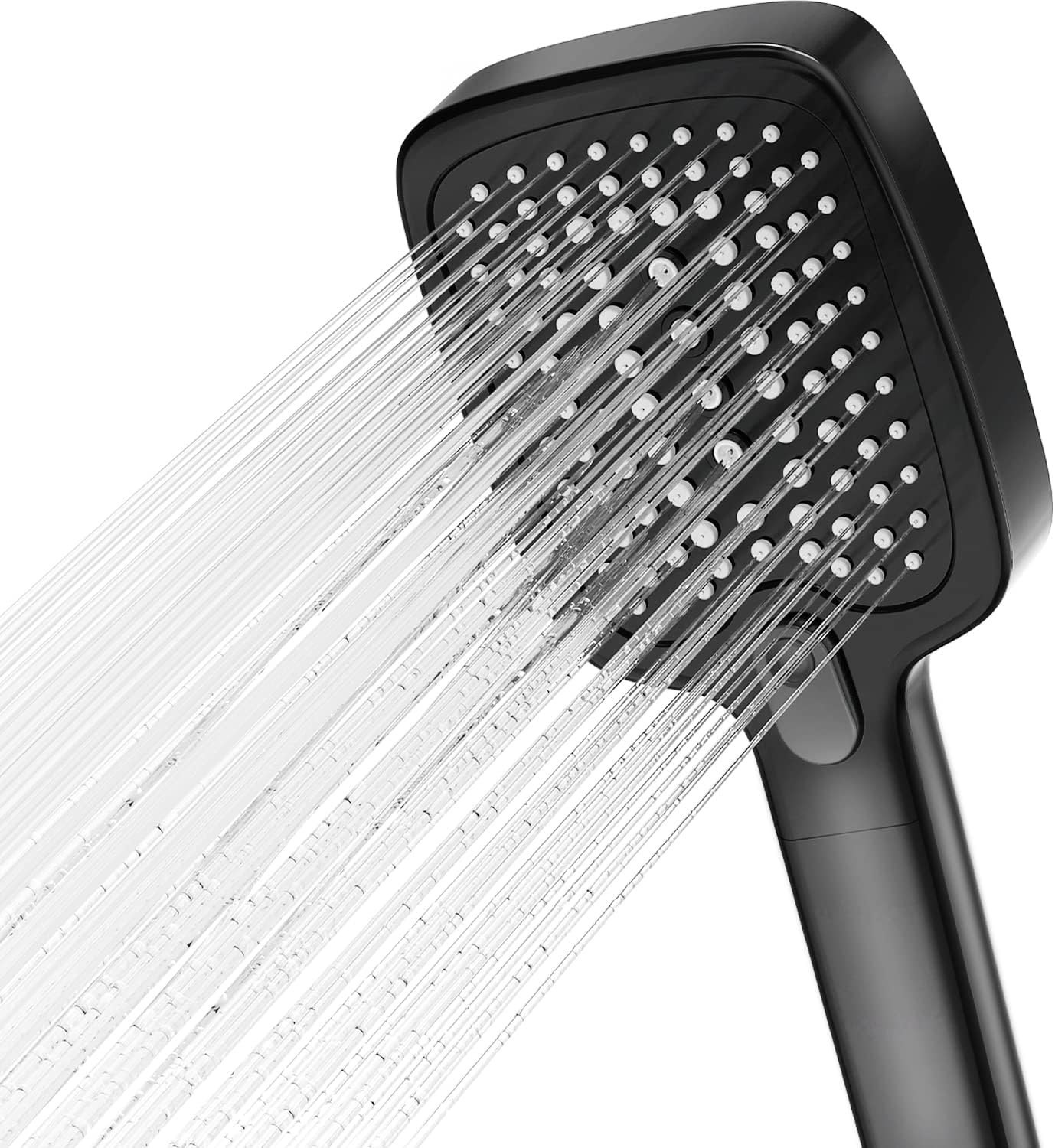 VEHHE Shower Head with Large Panel, 3 Modes Power Shower Heads, Water