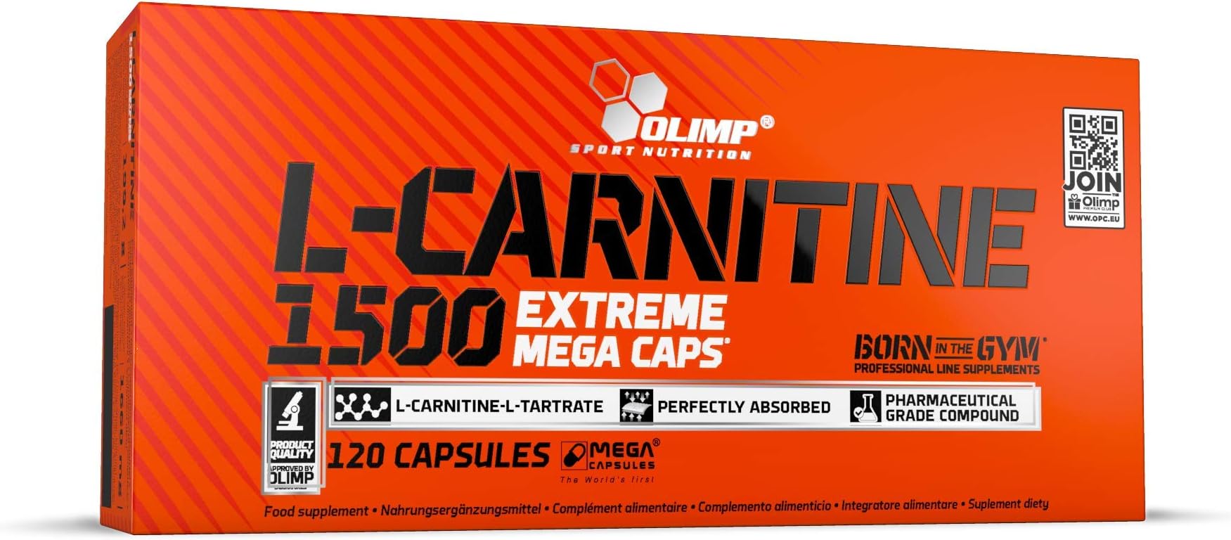 Olimp L-Carnitine 1500 Extreme Mega - 120 Capsules