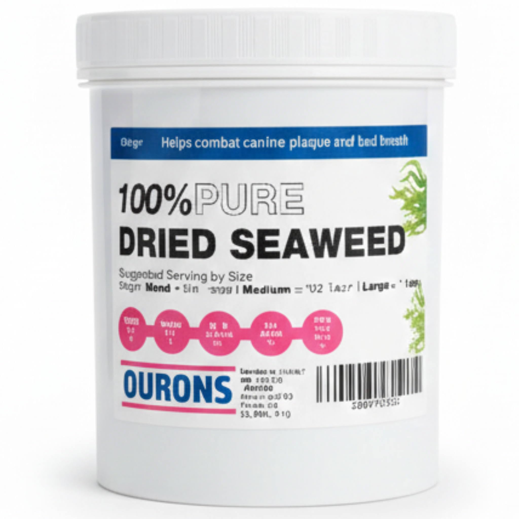 Seaweed For Dogs 500g Tub of Dried Kelp