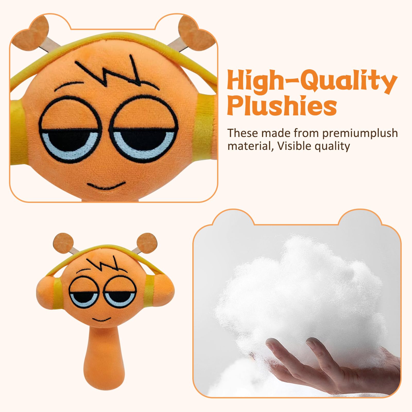 S-prunki Plushies, 9.8" S-prunki Plush, Peluche S-prunki Wenda, Suaves y Lindos SPR-unki Wenda Plush, Muñeco De Peluche Wen-da De Anime, Presentes para niños y niñas y Fans — view 3