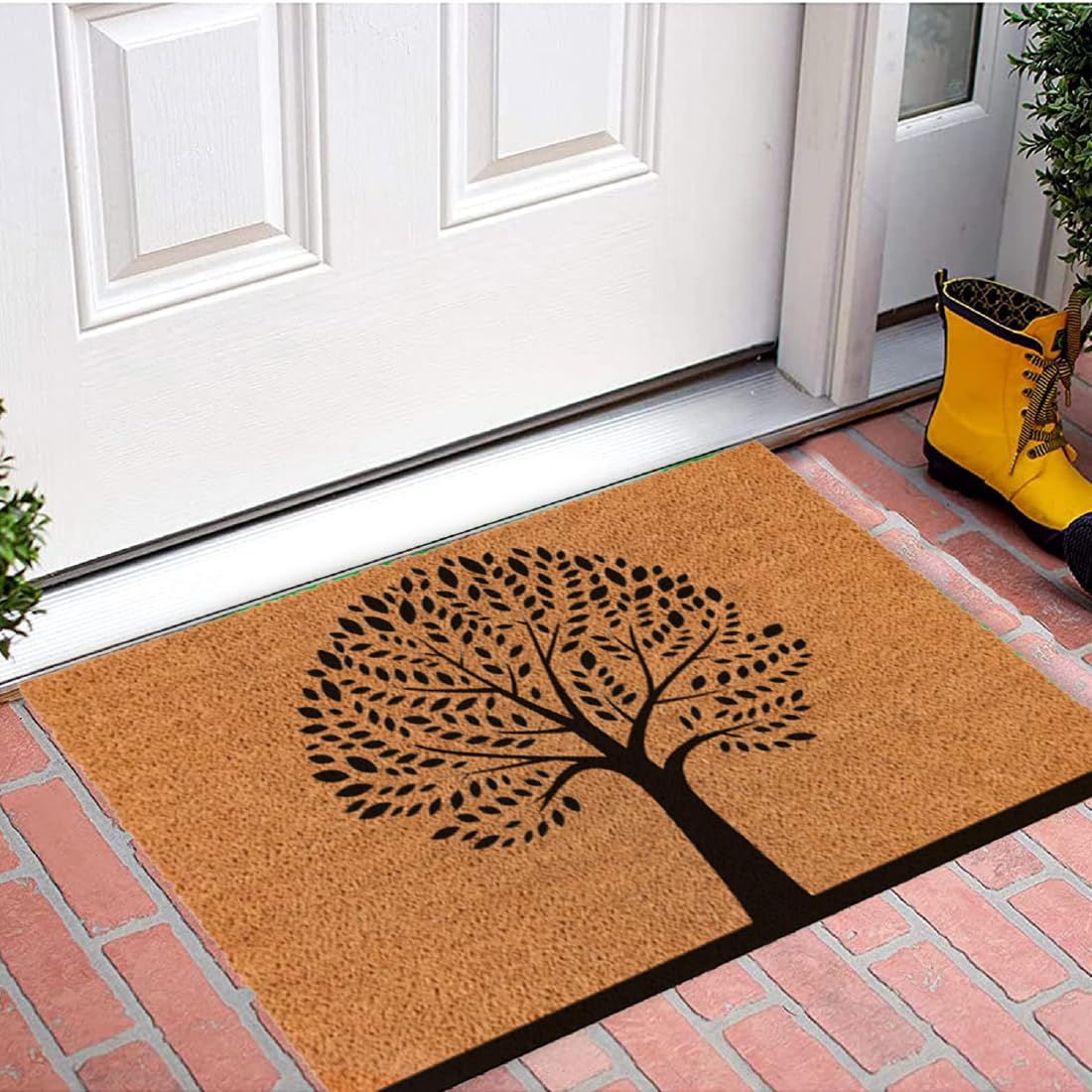 Buy Mat Company 60x40 cm Anti Skid Natural Coir Door Mats for