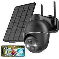 YESKAMOU Telecamera Wi-Fi Esterno Senza Fili, 2K Telecamera WiFi Esterno Senza Fili