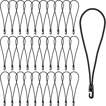 Bungee Cord with Hooks Pack of 30 Expander with Hooks 26 cm