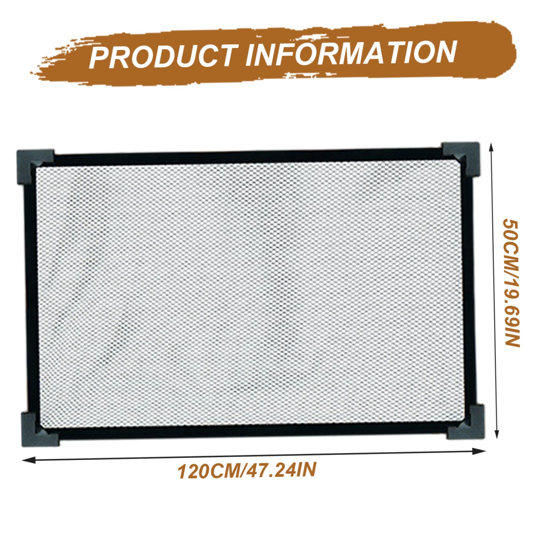 Tapa de acuario, tapa de pecera de 47 x 20 pulgadas, tapa antisaltos, malla magnética multiusos que evita que los peces y reptiles salten