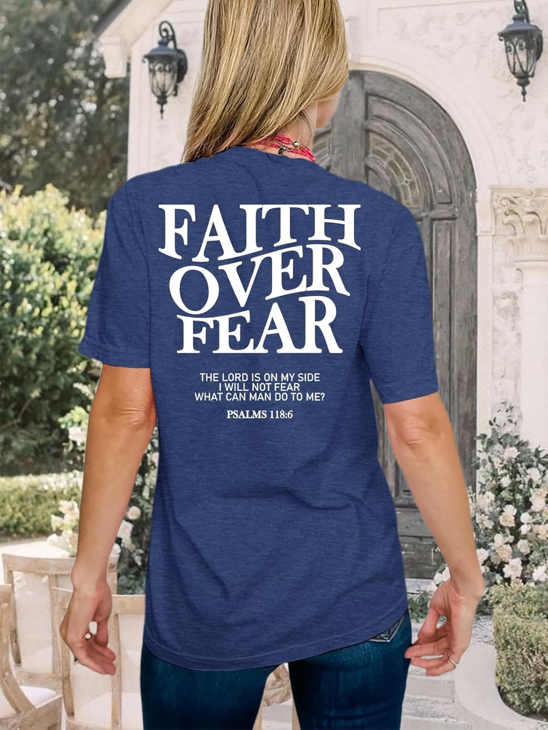 Christian Shirts for Women Faith Jesus Shirt Bible Verses Inspirational Short Sleeve Graphic Tee Tops - Image 4