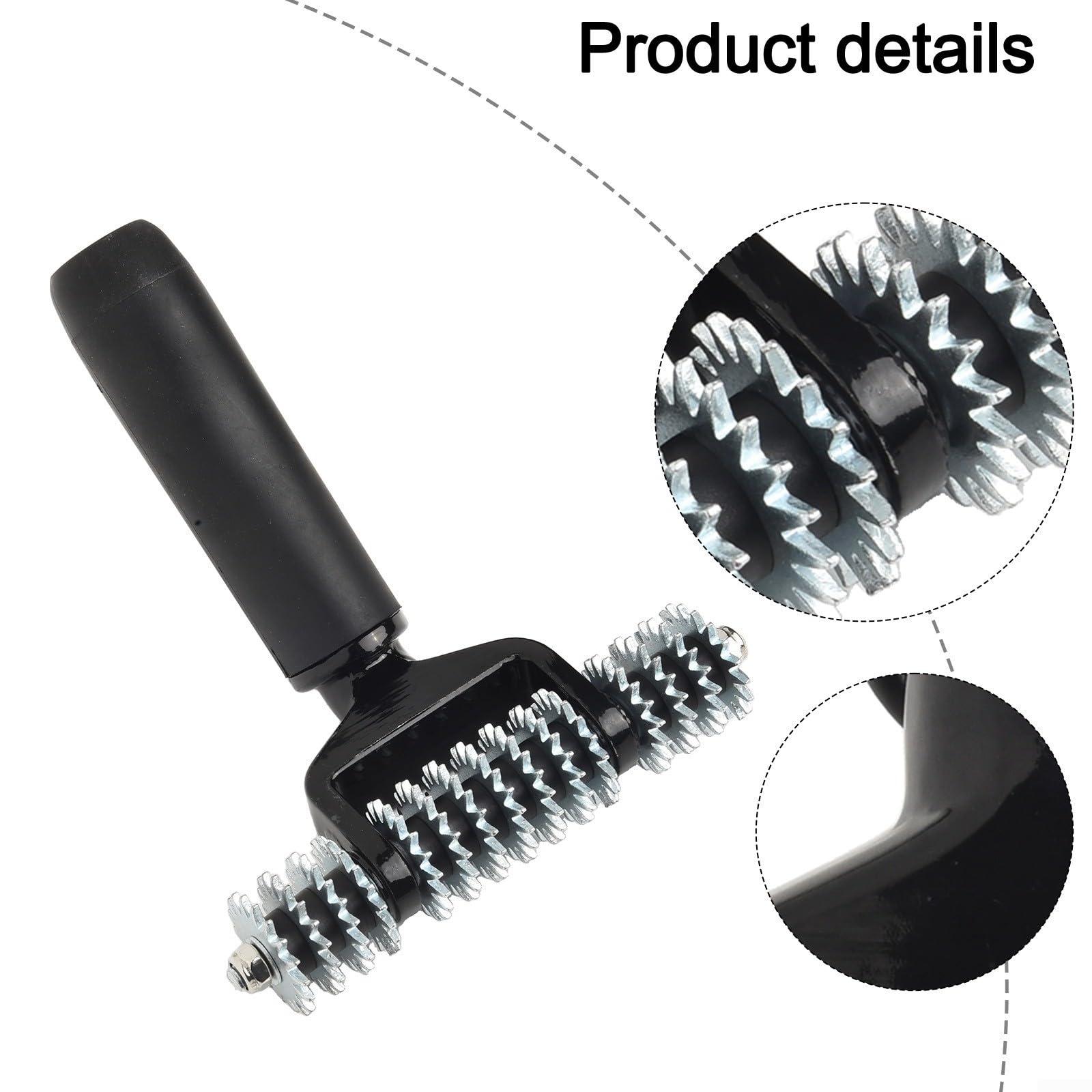 BlissfulAbode Teppich-Nahtroller 12,7 cm breiter Kopf Radrollen für Teppichinstallation Reparaturwerkzeug Druckguss-Griff leichtes robustes Design Effektive Klebrigkeit Mittel Transfer Naht
