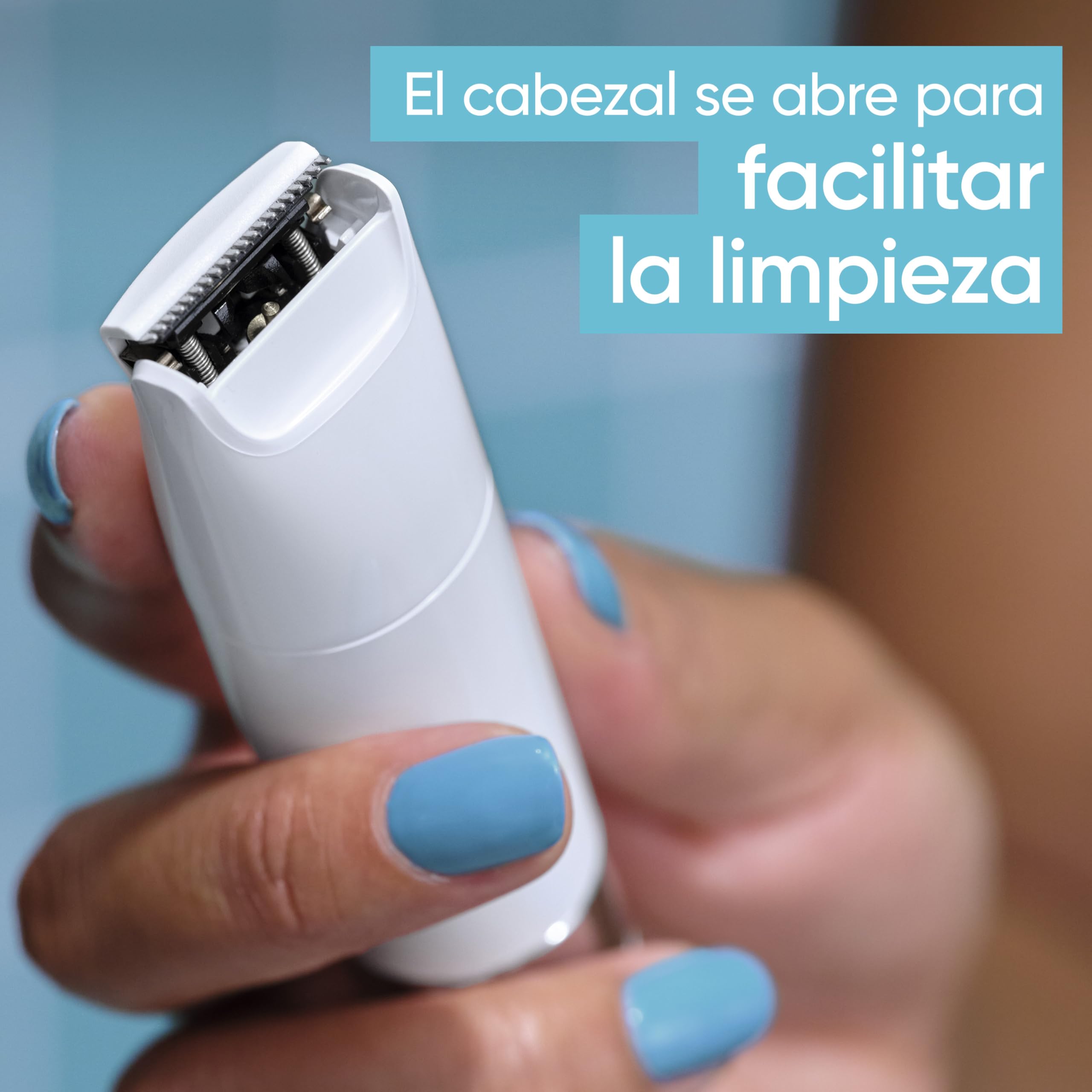 Gillette Venus Rasuradora Mujer Zona Íntima, Depiladora para Vello Y Piel de La Zona Íntima con Aletas Protectoras para Una Depilación Suave, Recorta Y Afeita El Vello Púbico en Seco Y en Mojado — view 3