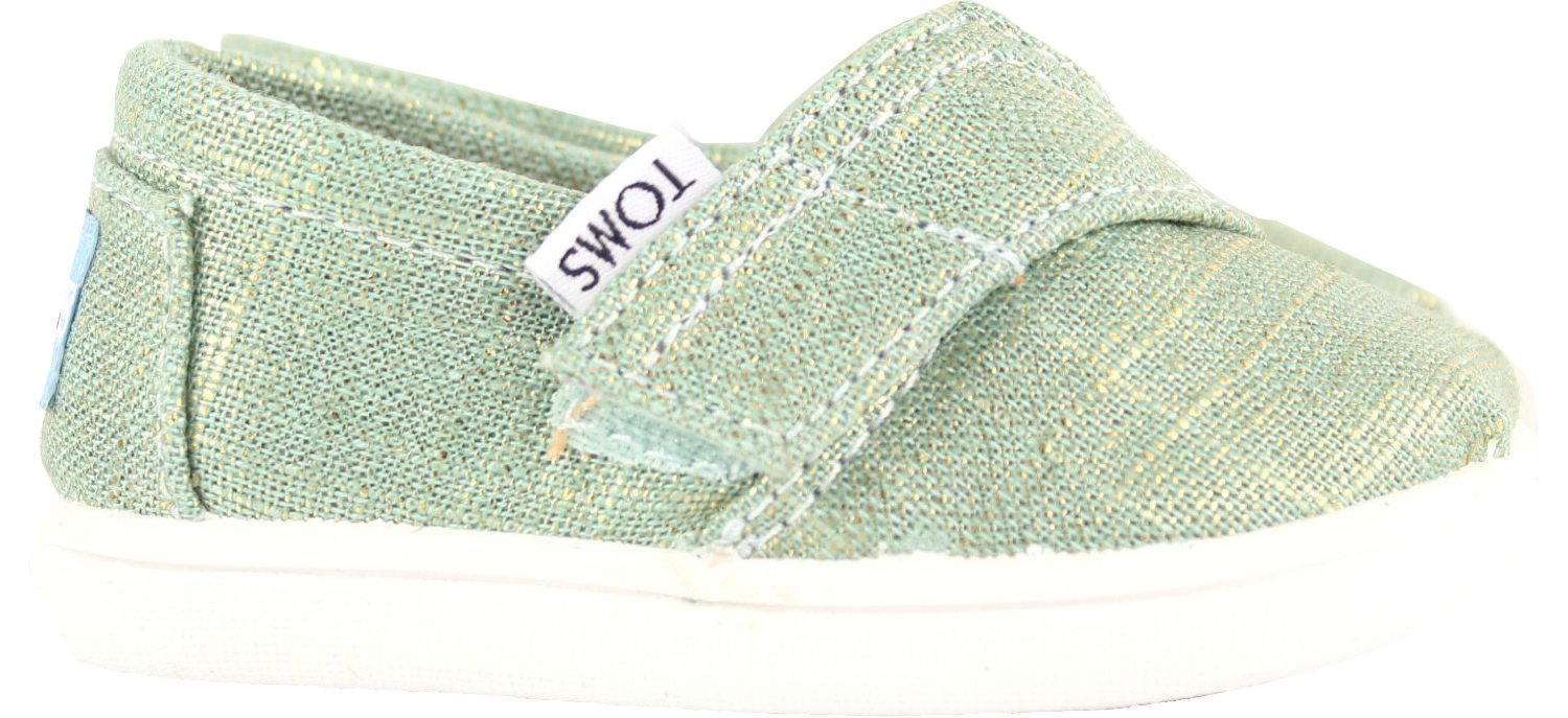 TOMS Light Blue Shimmer Tiny Classic Alpargatas 10001869