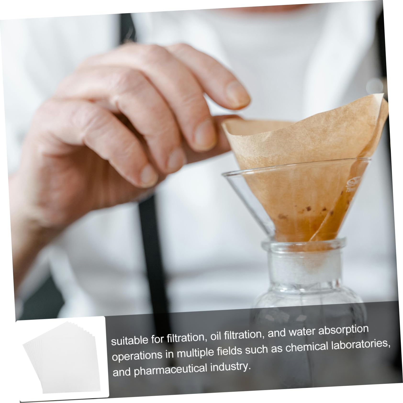 SOLUSTRE 10piezas Filtros Absorbente De Aceite Para Industrias Alta Capacidad De Filtración Papel Para Filtración De Aceite Industrial