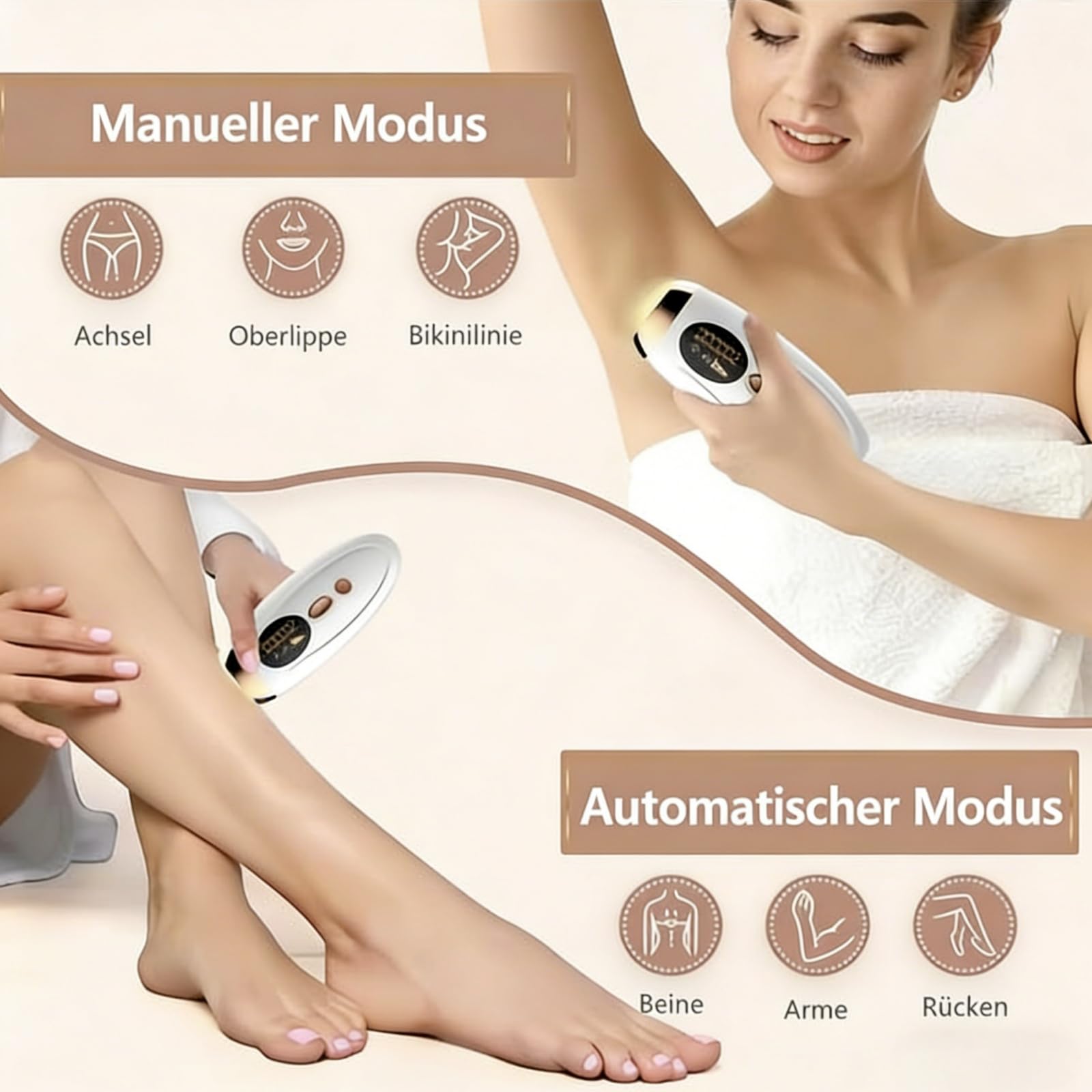 Shine IPL 2.0 Premium Haarentfernungs-Set – 999.990 Lichtimpulse, schmerzfreie Ganzkörper-Haarentfernung, mit 3-fachem Sicherheits-Sensor, 2 Modi & 5 Energieeinstellungen (Pink)