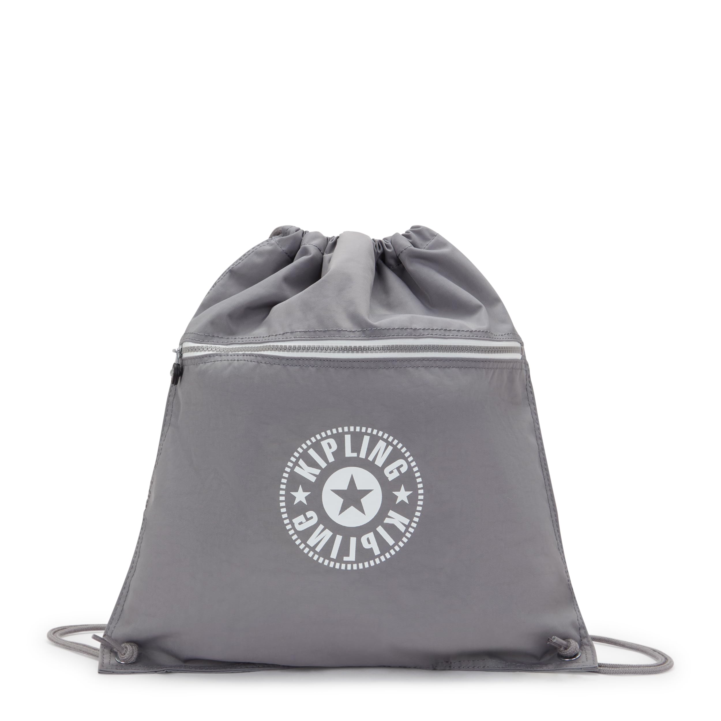Sac à dos Kipling Supertaboo Inviting Grey C en toile grise robuste - 8