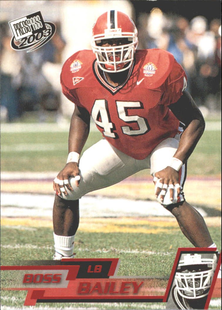 2003 Press Pass Torquers #T43 Boss Bailey NFL Football Trading Card