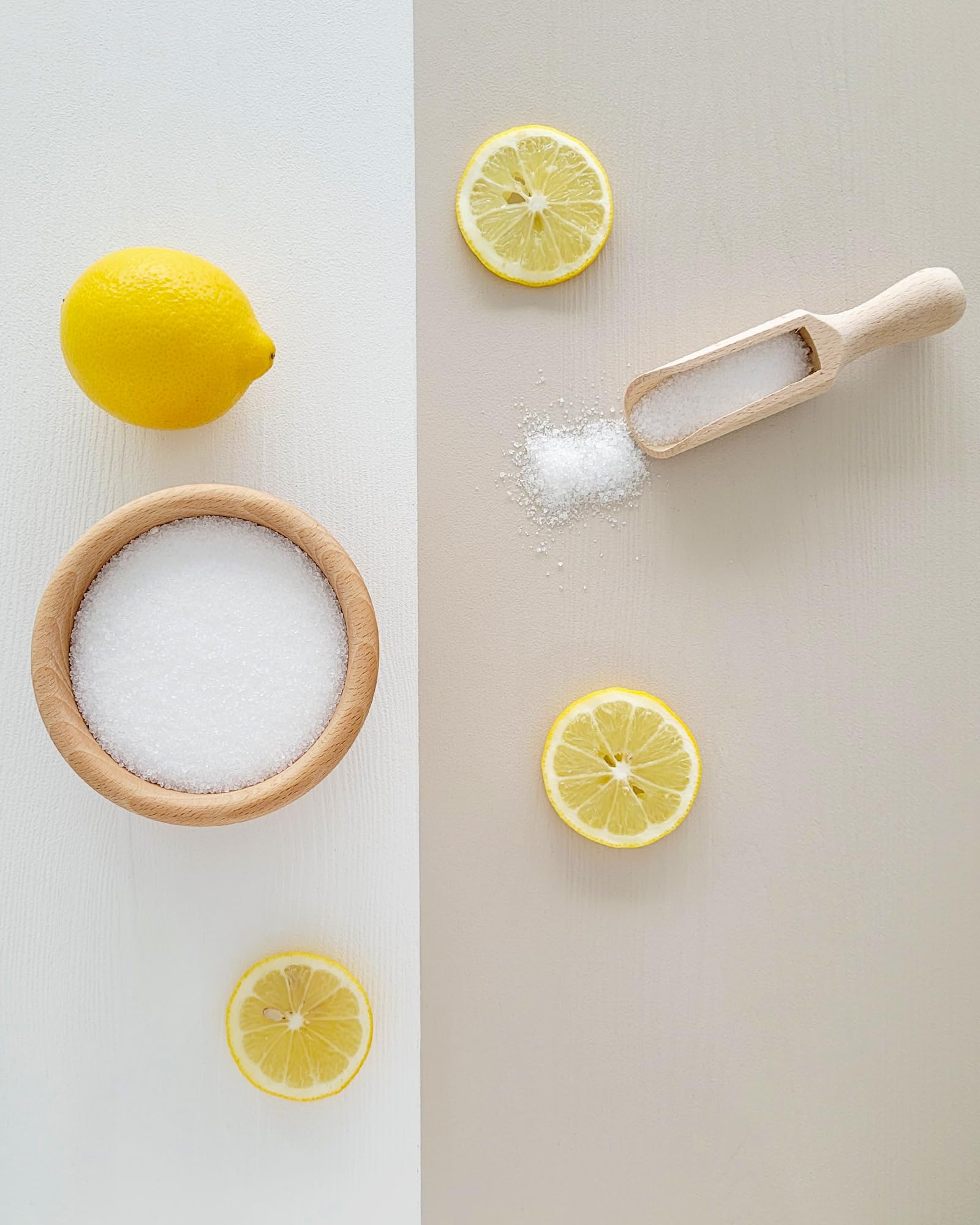 Natron Pulver 1kg + Zitronensäure 1kg 2er Set in Lebensmittelqualität - ideal zum Backen - für den Garten - Natronpulver + Citronensäure zum Waschen von Obst und Gemüse
