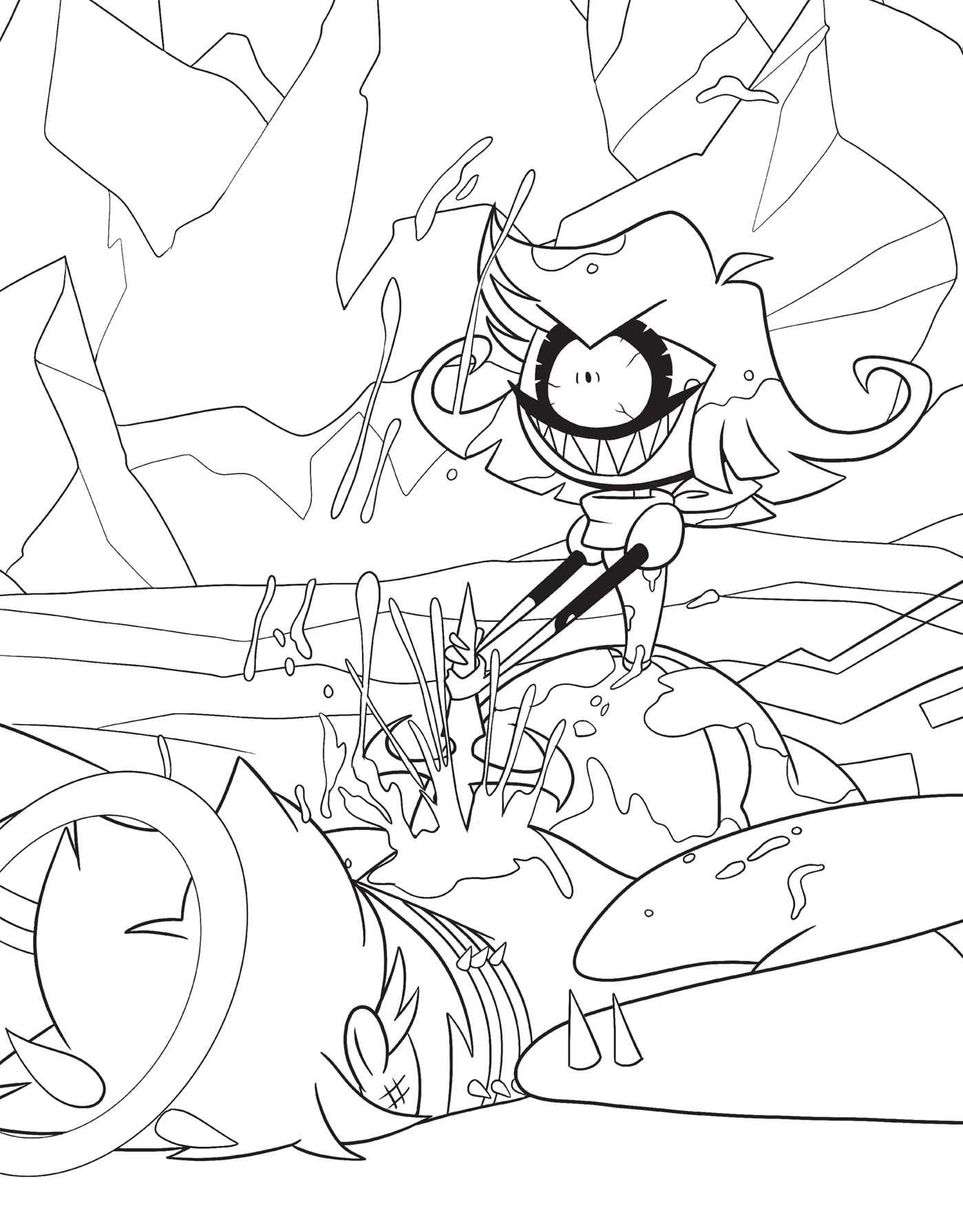 Hazbin Hotel: The Official Coloring Book