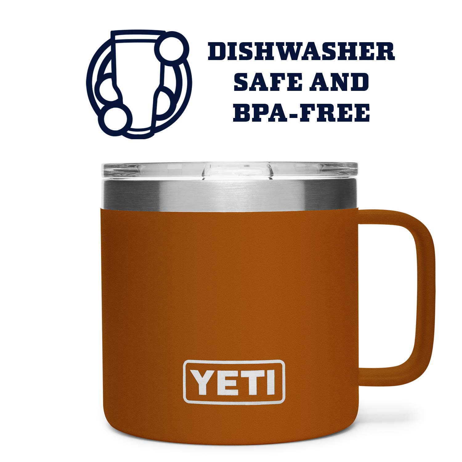 Amazon.com: YETI Rambler 14 oz Mug, Stainless Steel, Vacuum