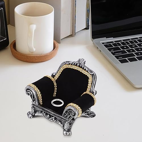 Miniatura 3 de Kichvoe Caja de joyería para sofá, caja de joyería de sofá de 3.9 in, caja de almacenamiento de joyería, soporte de exhibición para sofá, soporte