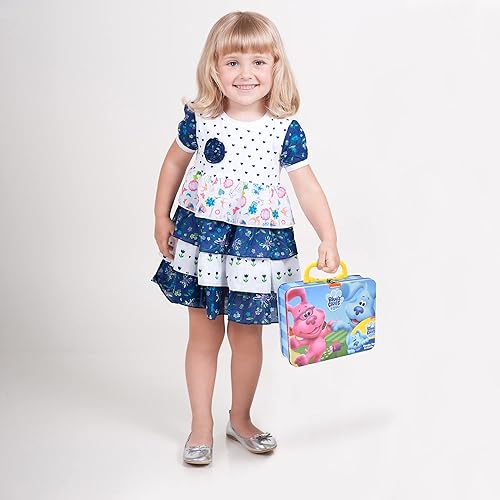 Miniatura 3 de Blues Clues - Caja de lata para colorear y actividades manualidades sin desorden para niños con calcomanías de crayones bloc de bocetos juego de