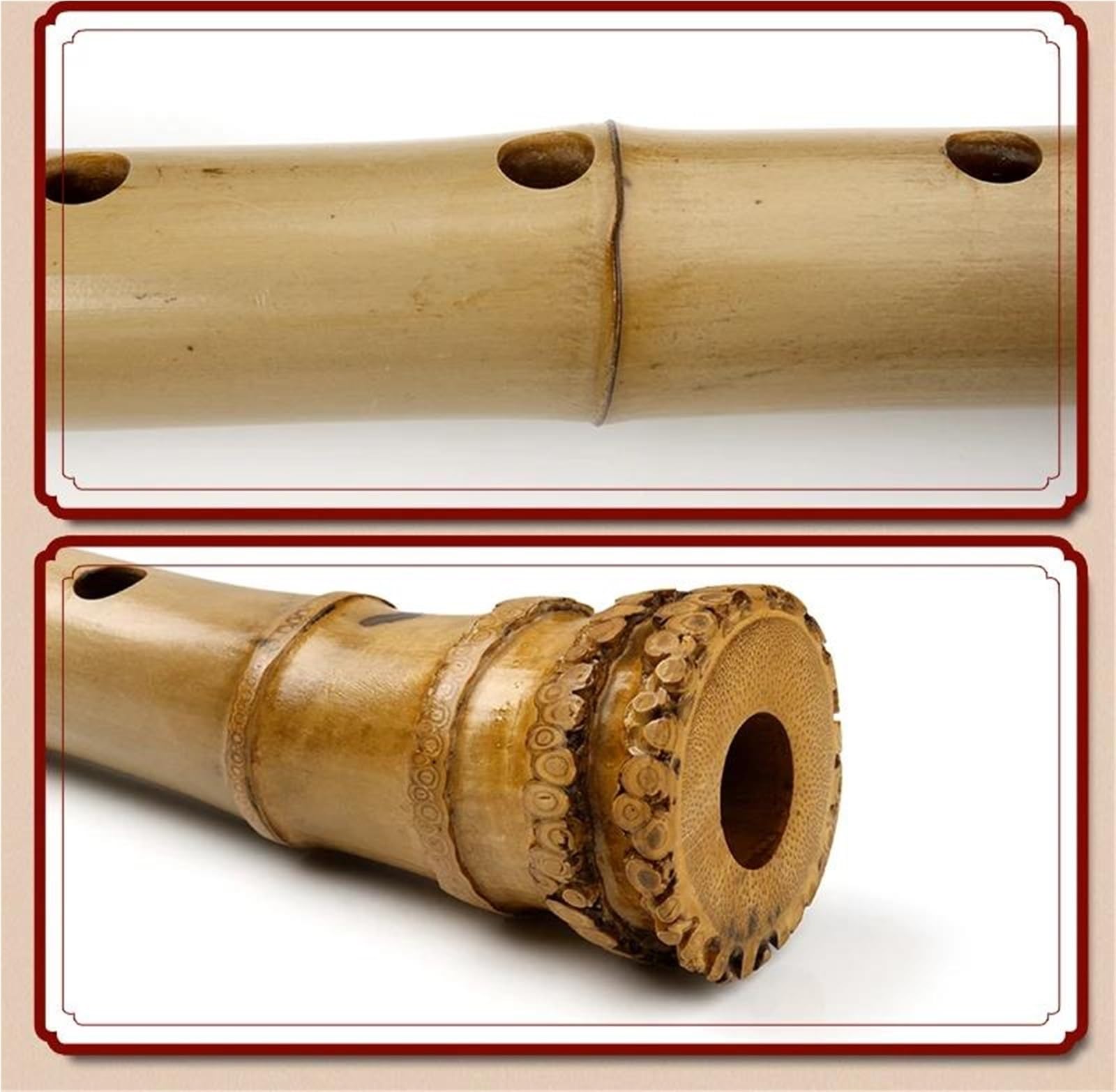 Flûte verticale en bambou à 5 trous 1.8 Shakuhachi instrument en bois ton D avec racine non Nanxiao Professionnelle Flûte Bambou
