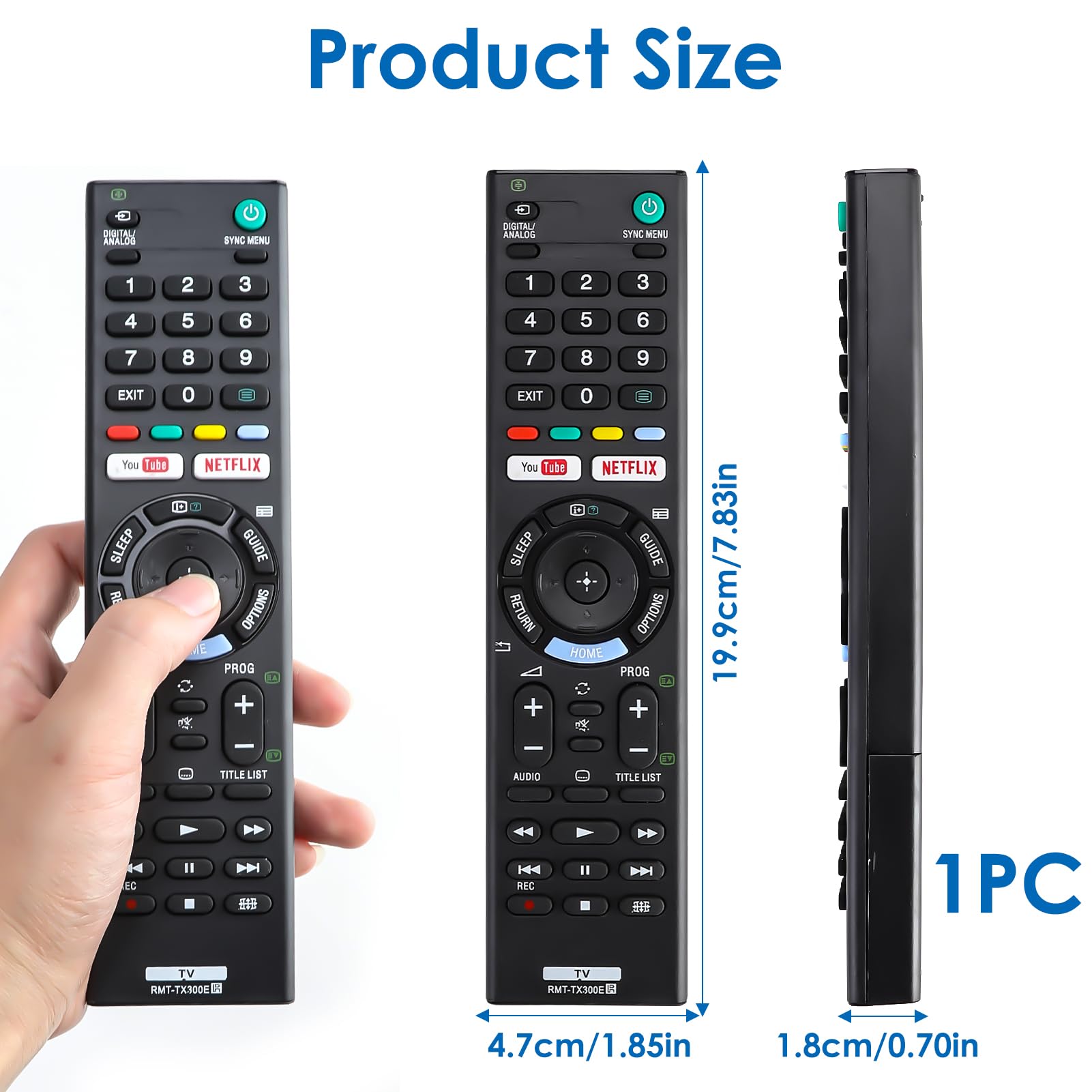 Telecomando RMT-TX300E Di Ricambio Per Sony Bravia Smart TV - Foto 9