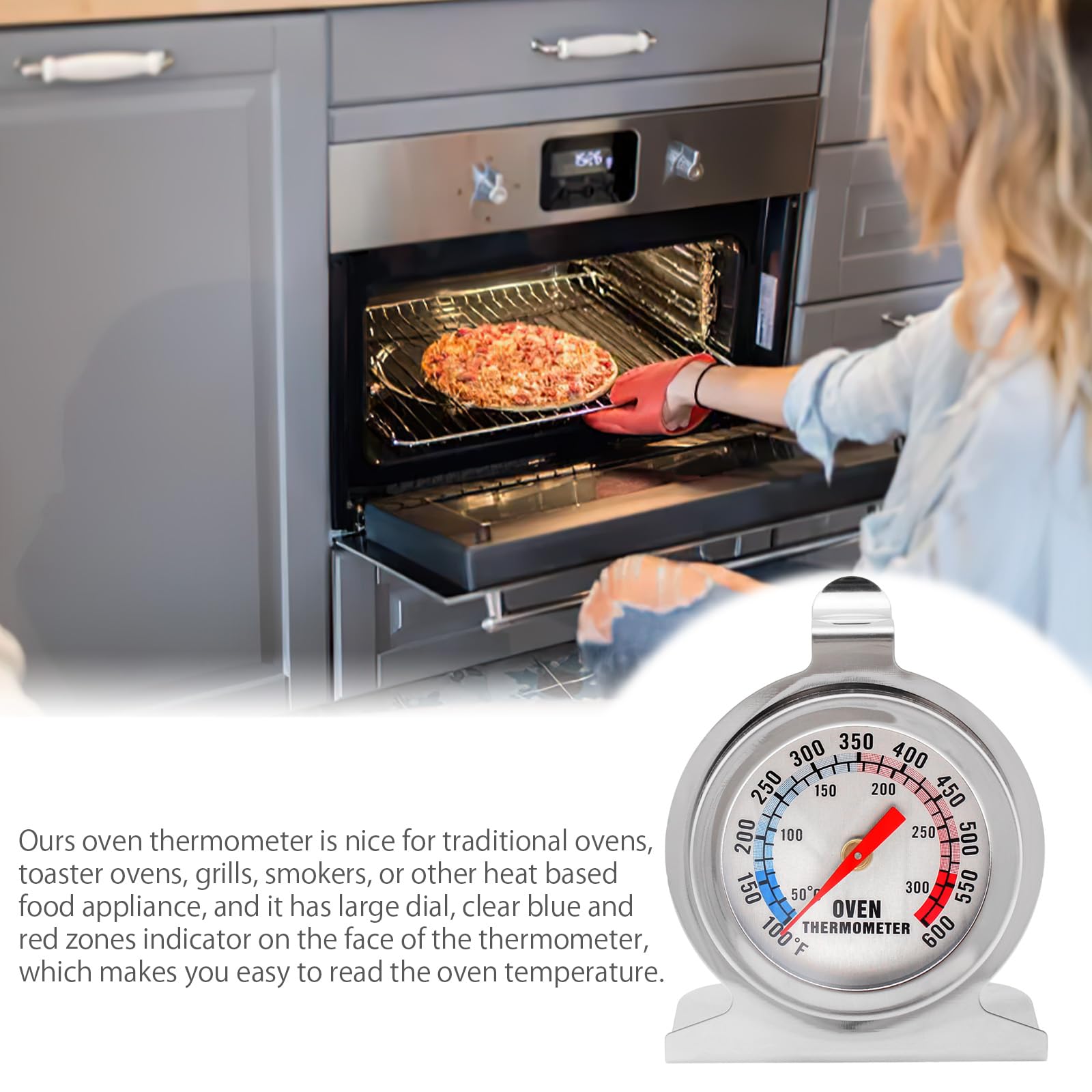 Termometro Da Forno Compatto Con Quadrante – Misurazione In Tempo - Foto 13