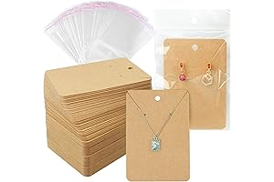 DIY Necklace Display Cards and Self-Seal Bags