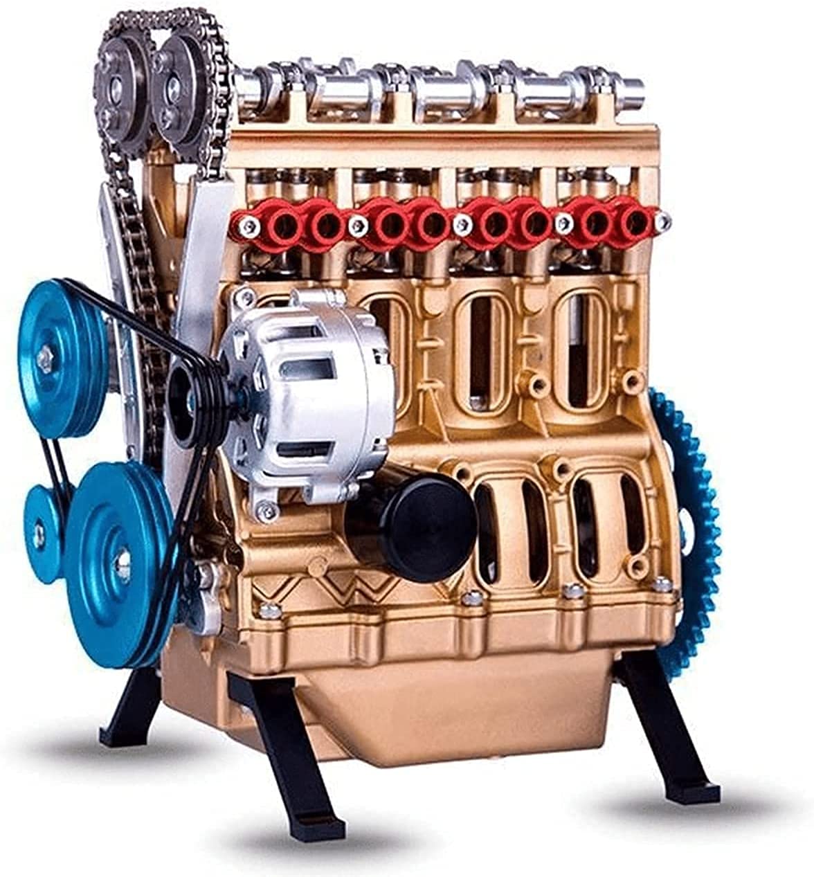Buy YHNMK 4 Cylinder Car Engine Kit Adult Model, Resin Vehicle Engine