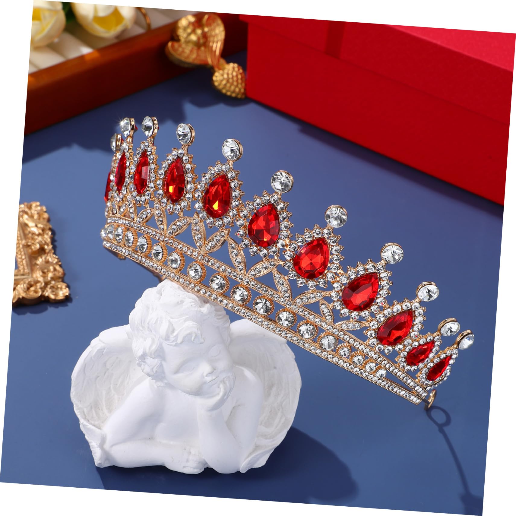 Healeved 2piezas De Raso Diamantes De Imitación Para Bodas y Fiestas Diadema Elegante Diseño De Para Novias y Niñas Accesorio De Joyería Para Celebraciones Especiales