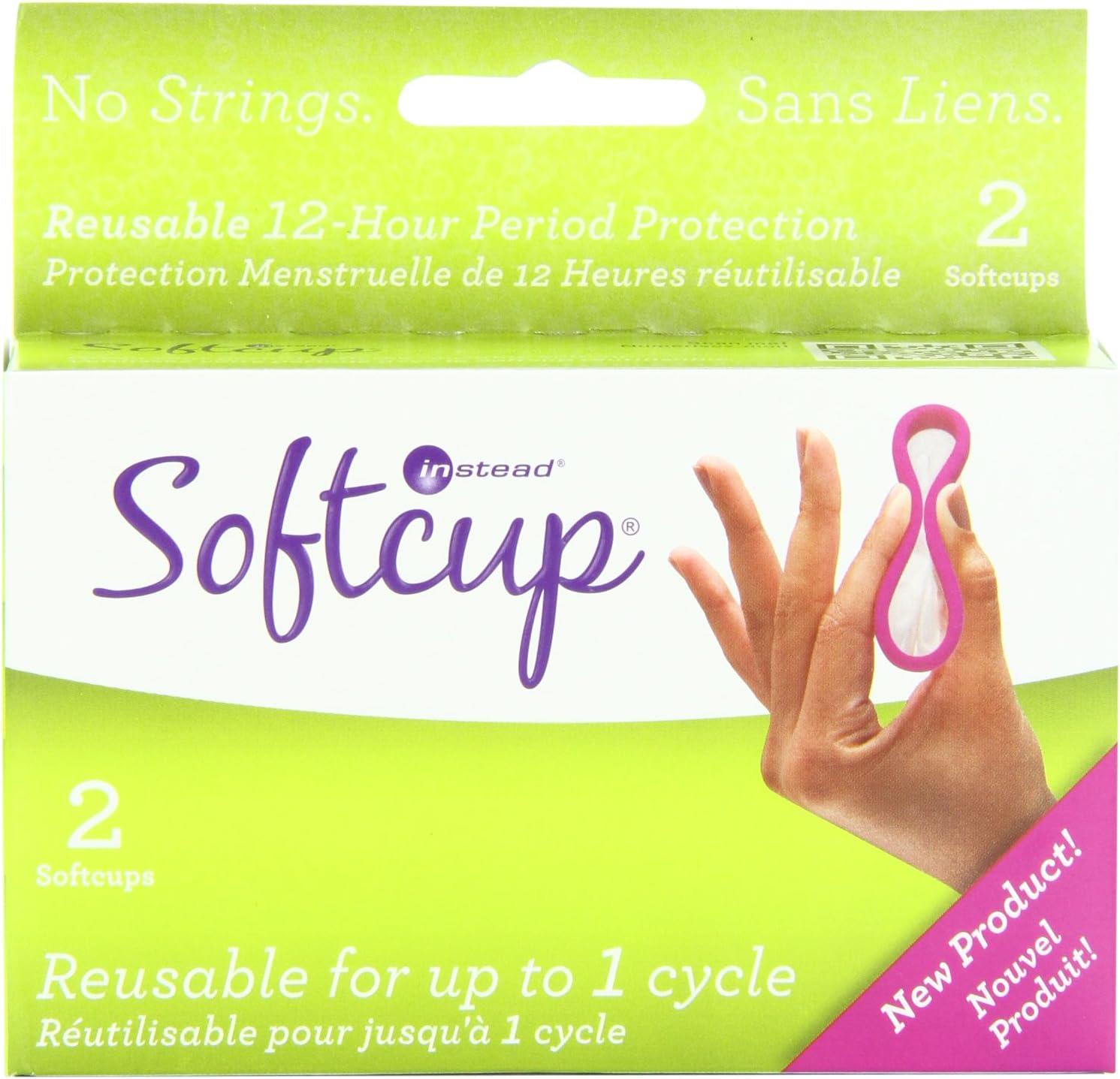 Evofem Reuseable Softcup for Up To 1 Cycle, 2 Count