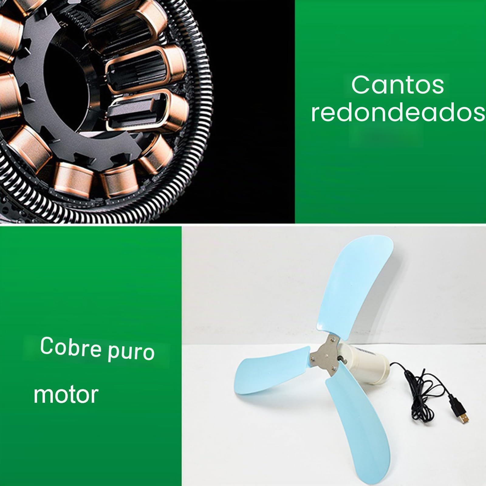 5V6W Ventilador Solar de Exterior Ventilador de Techo Pequeño de Campo Velocidad Regulable Sin Escalonamientos con Cable de 3 Metros con Panel Solar Y Ganchos de Montaje Ventilador Eléctrico Portátil