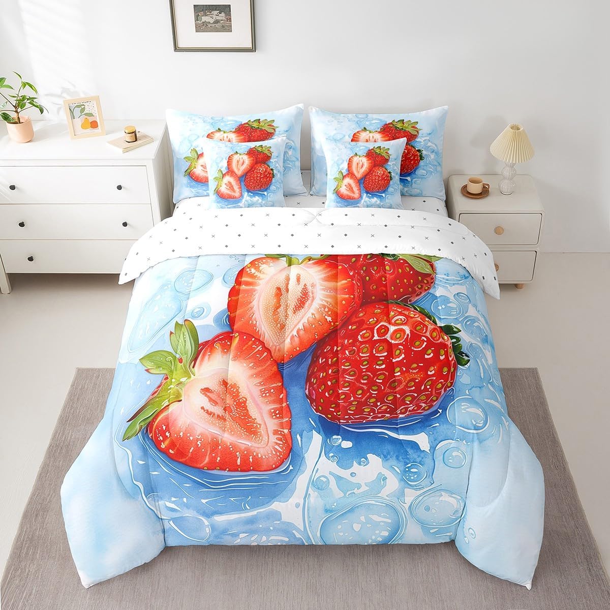 Feelyou Paw Print Comforter Set Twin Size - 7 Pieces Bed in a Bag Set, Pink Black Paw Bedding Sets with All Season Quilted Comforter, Flat Sheet, Fitted Sheet, Pillowcases, Pillow Covers