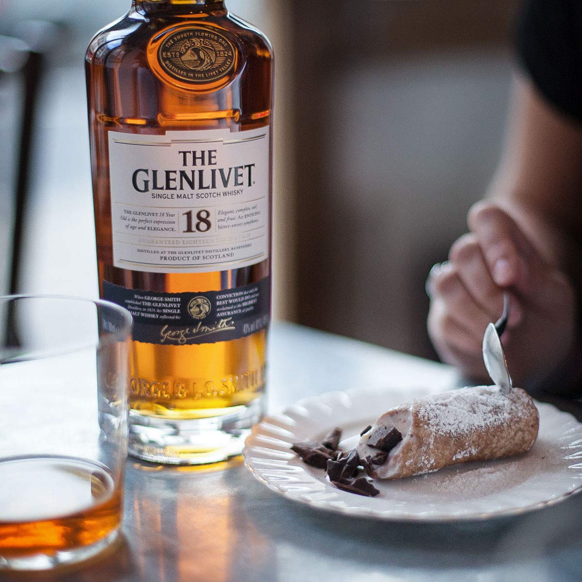 The Glenlivet 18 Year Old Single Malt Scotch Whisky, 700ml with