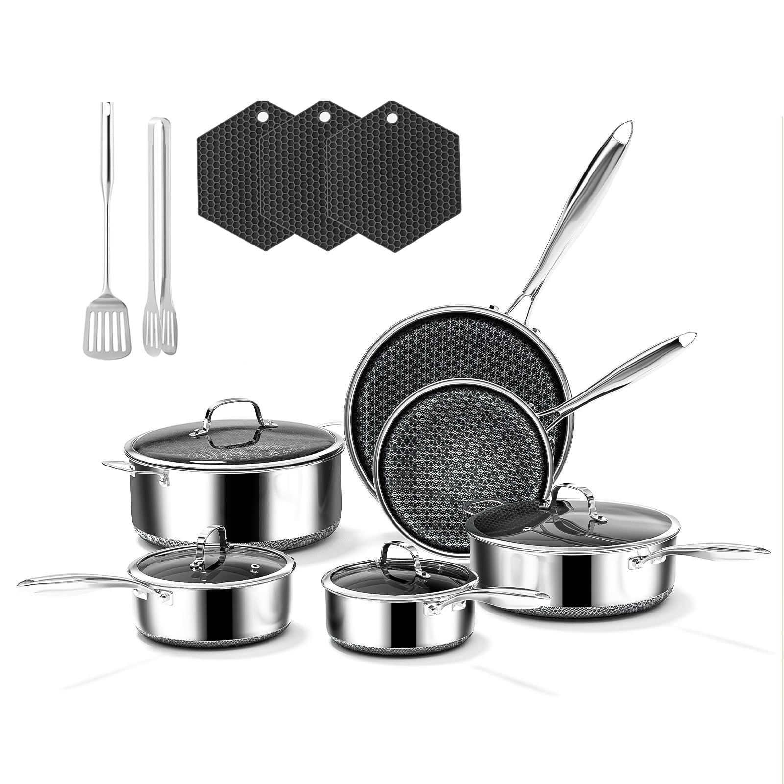 KURRUNGIE 15-Piece Cookware Set