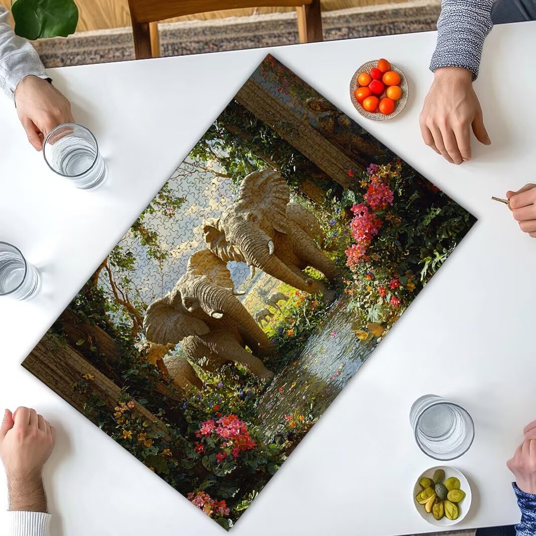 Puzzle 2000 Pezzi, Puzzle Elefante, Misura: 100x71cm, Regalo Donna -8697