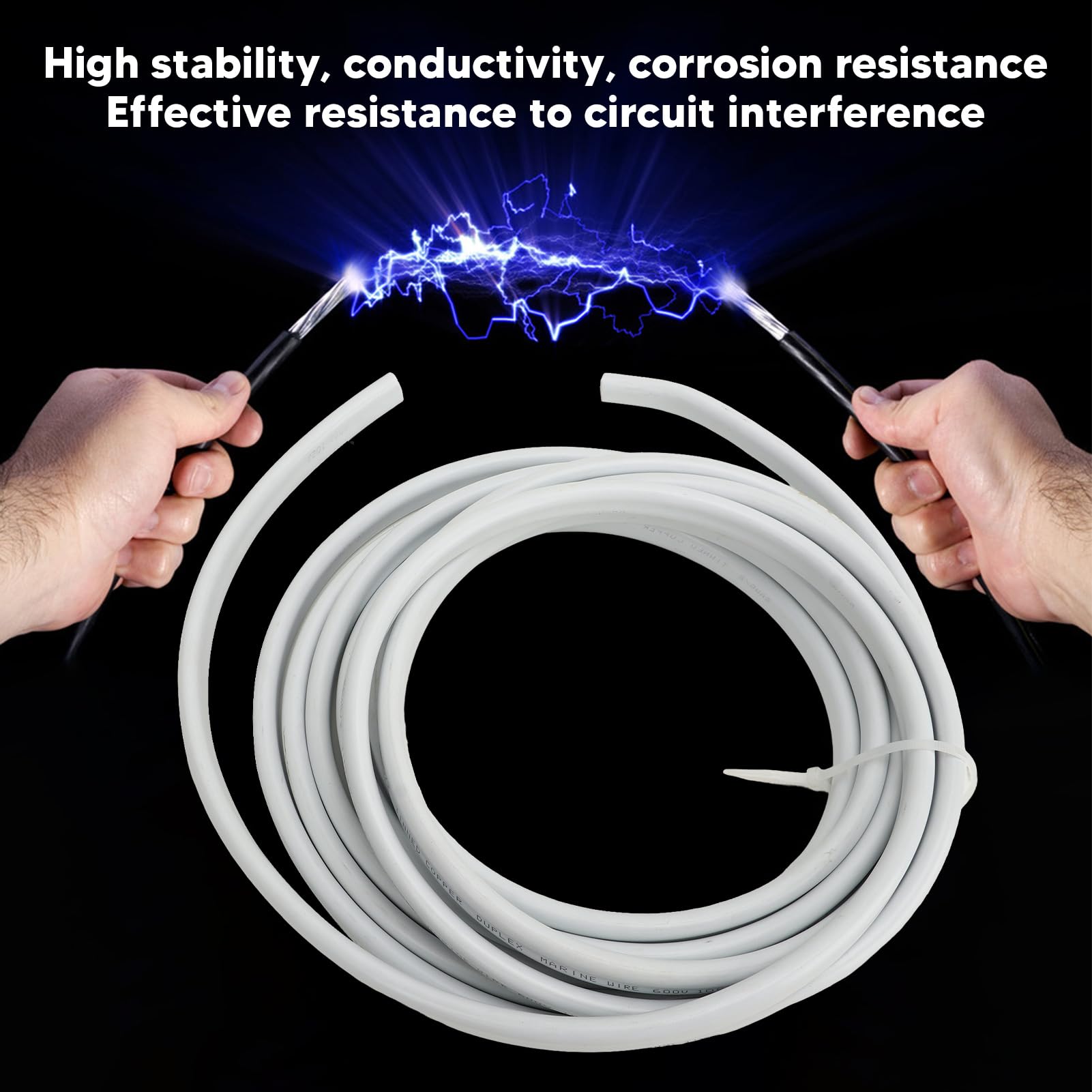 aqxreight 8AWG Marine Wire Tinned Copper PVC Insulation Boat Cable 600V 8 Gauge Electrical Vehicle Speaker System (8 AWG 10FT), aqxreightdz69qrugop-11