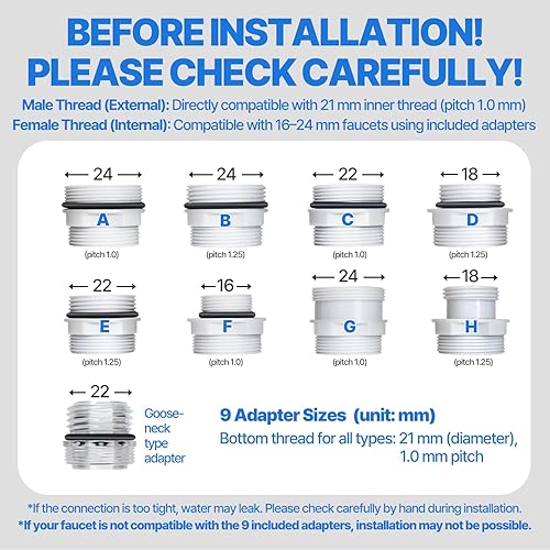 Miniatura 9 de Filtro limpiador para grifo de lavabo inspirado en la cultura de belleza de Corea, filtros de carbono puro para agua de baño y cocina  Filtro