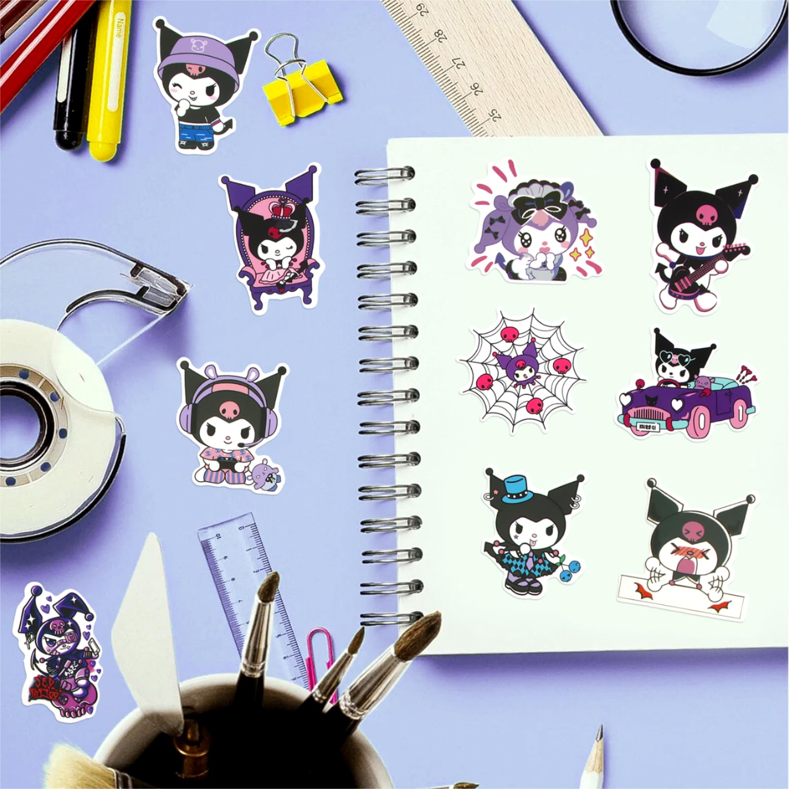 Sanrio 50 Pezzi/set Graziosi Adesivi Di Kuromi ... - SHEIN ALIA - Foto 2