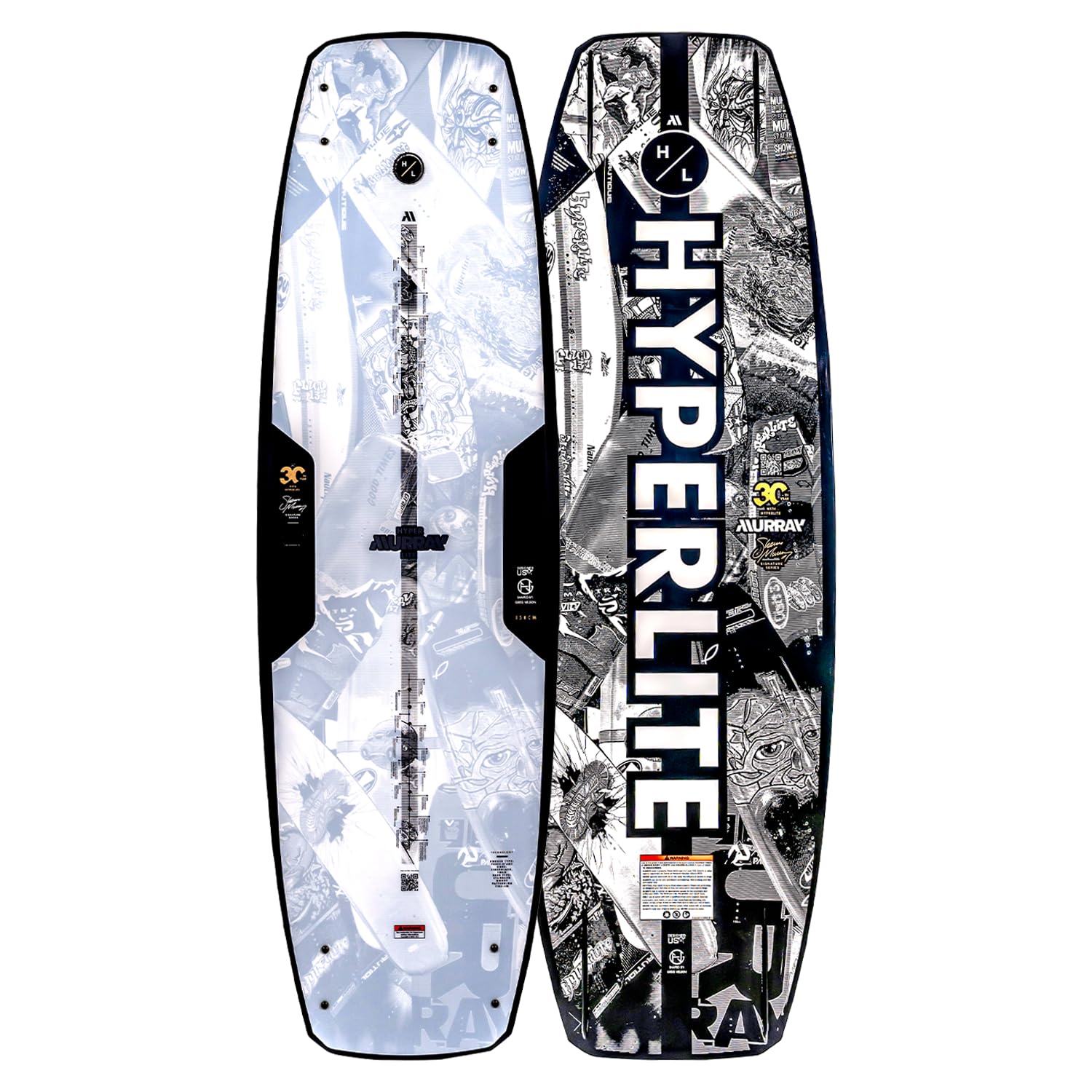 Hyperlite Murray Wakeboard Package, 139cm w/ Team X Bindings, Sizes 9-10