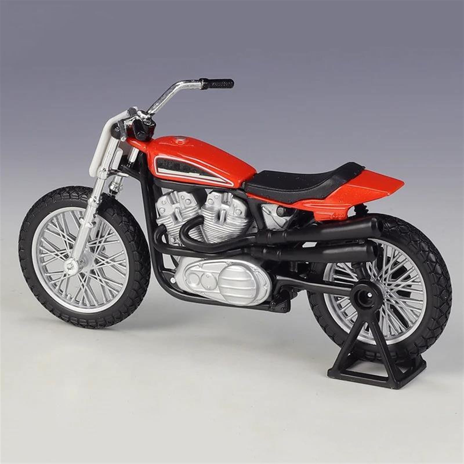 SEYXF Motorbike Toy Motorcycle Model Toy Collection 1:18 for Harley for Davidson XR750 1972(with Foam Box)