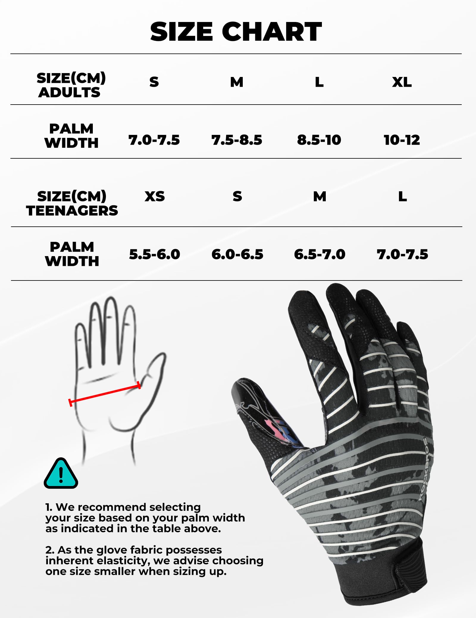 ROCKBROS American Football Handschuhe für Kinder und Erwachsene, Trainingshandschuhe rutschfest Atmungsaktiv Sporthandschuhe für Ballsport