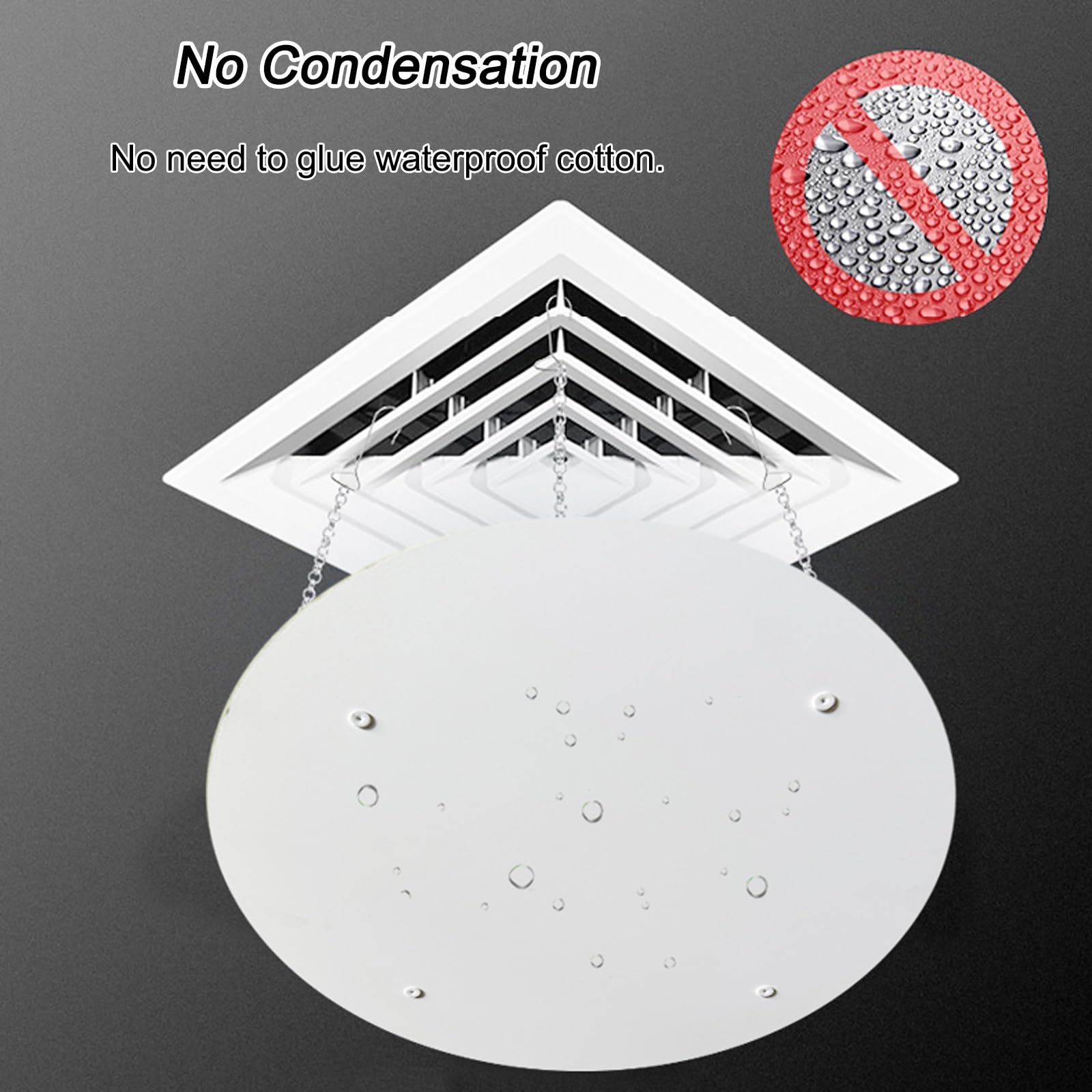 Deflettore per Condizionatore, Deflettore Condizionatore Regolabile in PVC, Deviatore d'Aria per Casa, Stanza, Ufficio(40cm/16in)