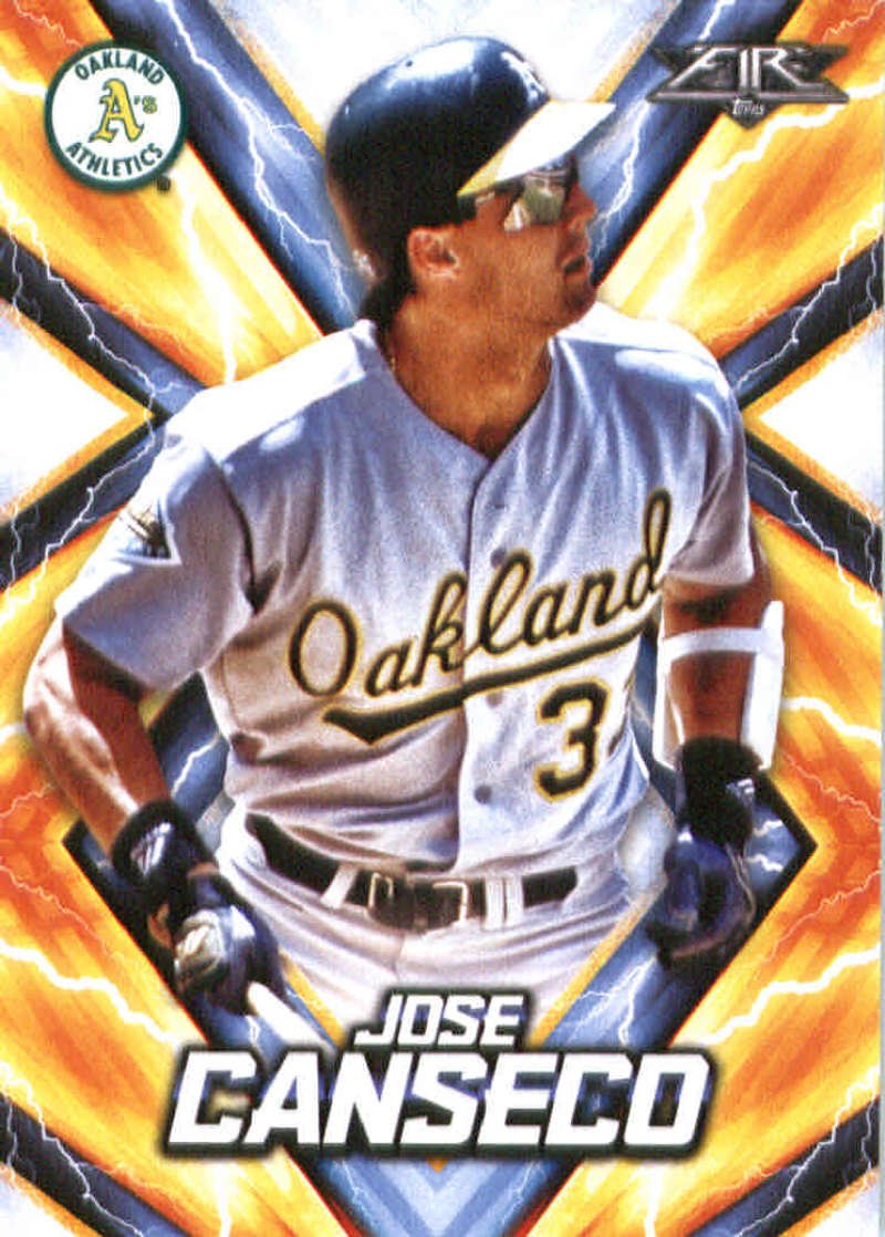 Amazon.com: 2017 Topps Fire #95 Jose Canseco Oakland Athletics Baseball Card  : Collectibles & Fine Art