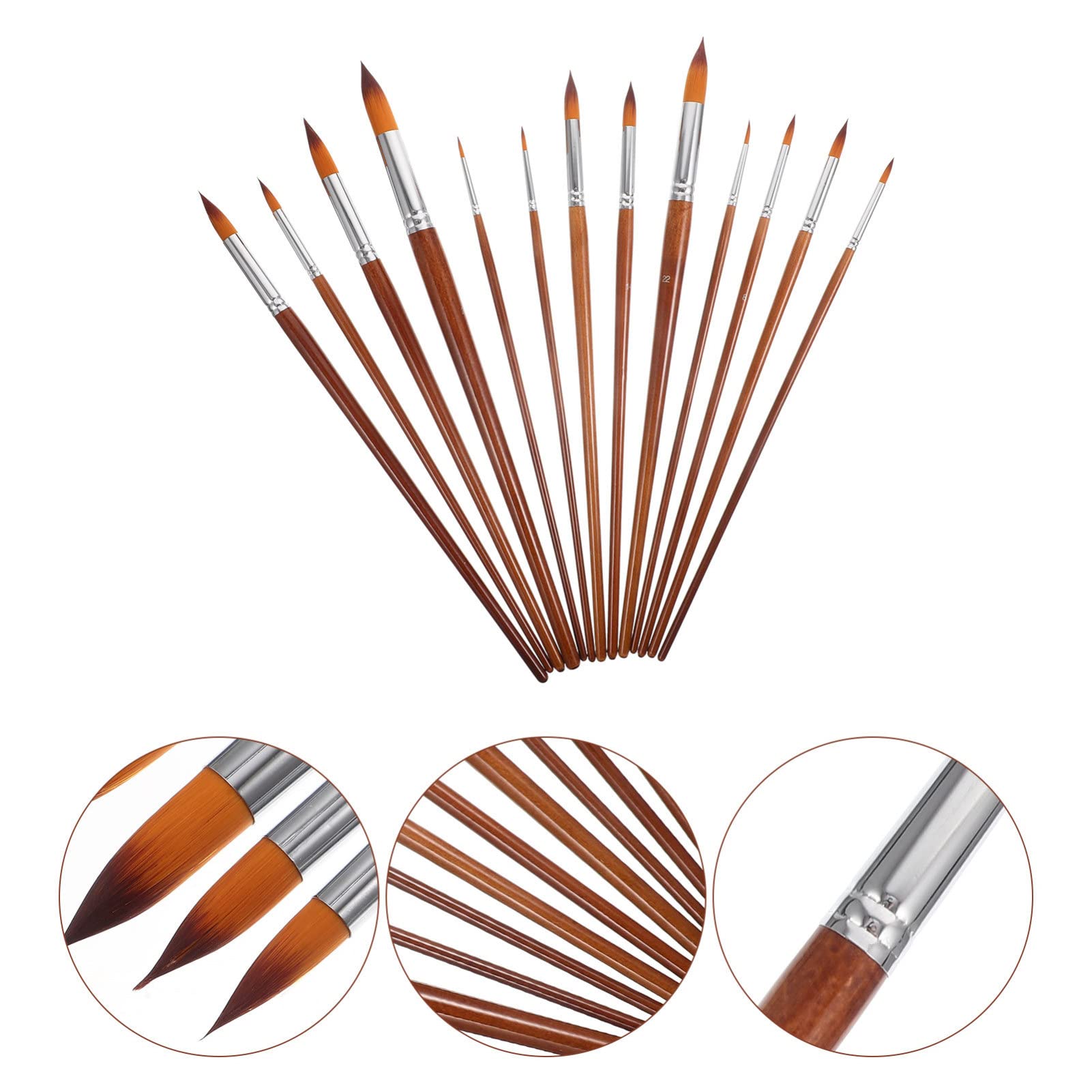 26stücke Teiliges Pinselset Aus Nylon Für Wasser Und Ölmalerei Hochwertige Flexible Borsten Für Anfänger Und Profis Geeignet Für Aquarell Gouache