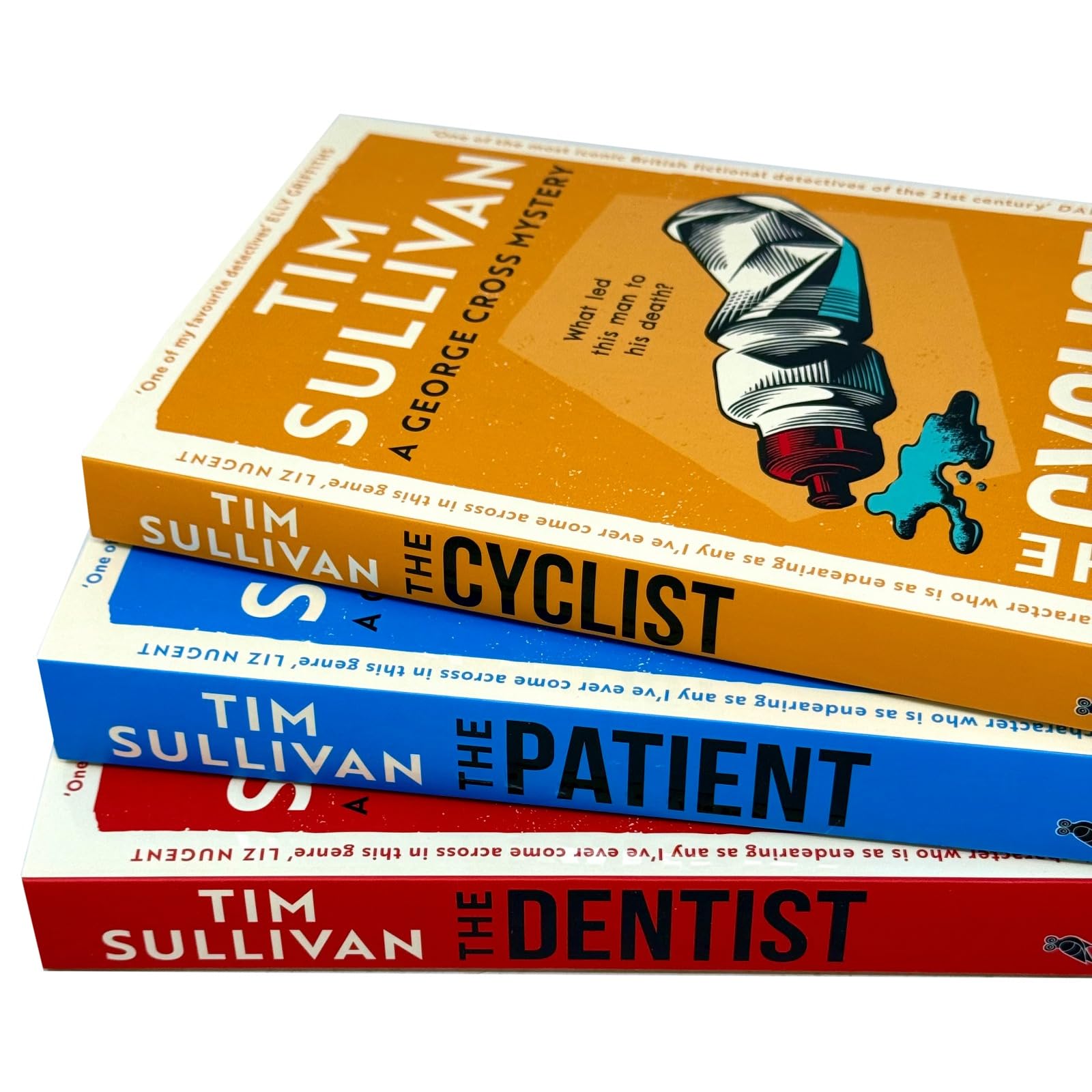 DS Cross Thriller Serie 3 Büchersammlungsset von Tim Sullivan (Der Zahnarzt, Der Radfahrer, Der Patient)