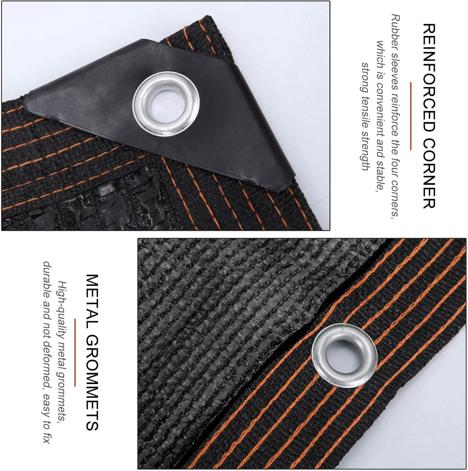 Shade Netting Black 2×3m 3×3m 3×4m 4×5m 4×6m 4×8m 5×5m, 90% Sunblock Shade Cloth, Greenhouse Plant Shading Net, Shade Net for Pergola, Shade Mesh Tarp, Privacy Netting,Black-9x10m(29.5 * 32.8ft)