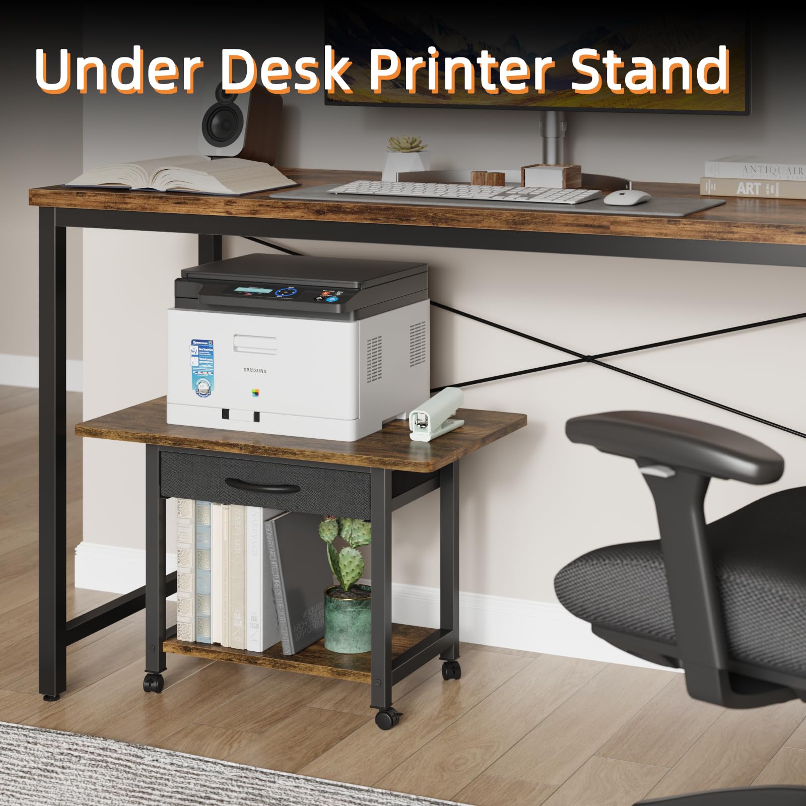 Snapklik.com : YAOHUOO 23.6"x15" Large Printer Stand