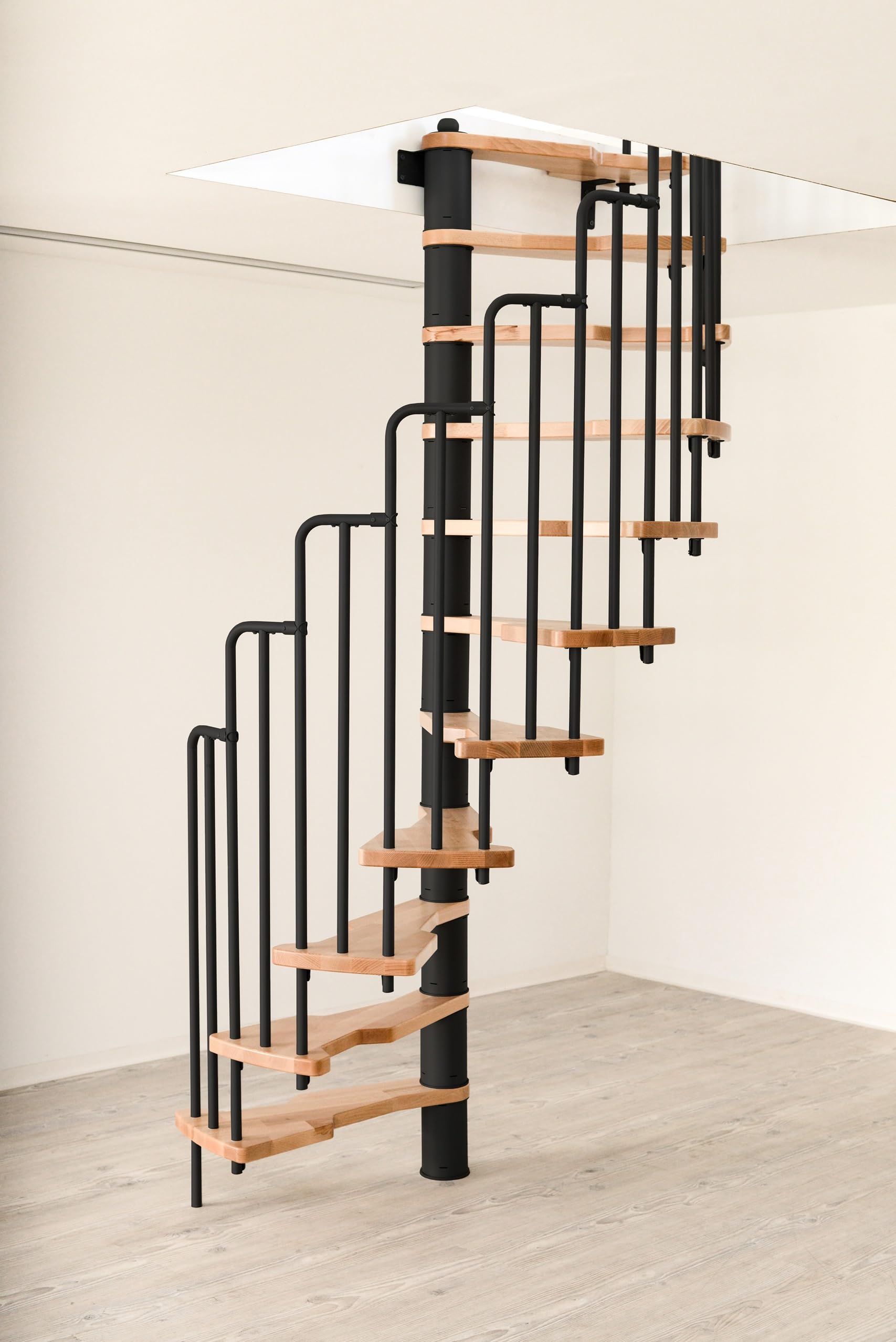 Austrian Indoor Space-Saving Spiral Staircase 12-Step Kit Only