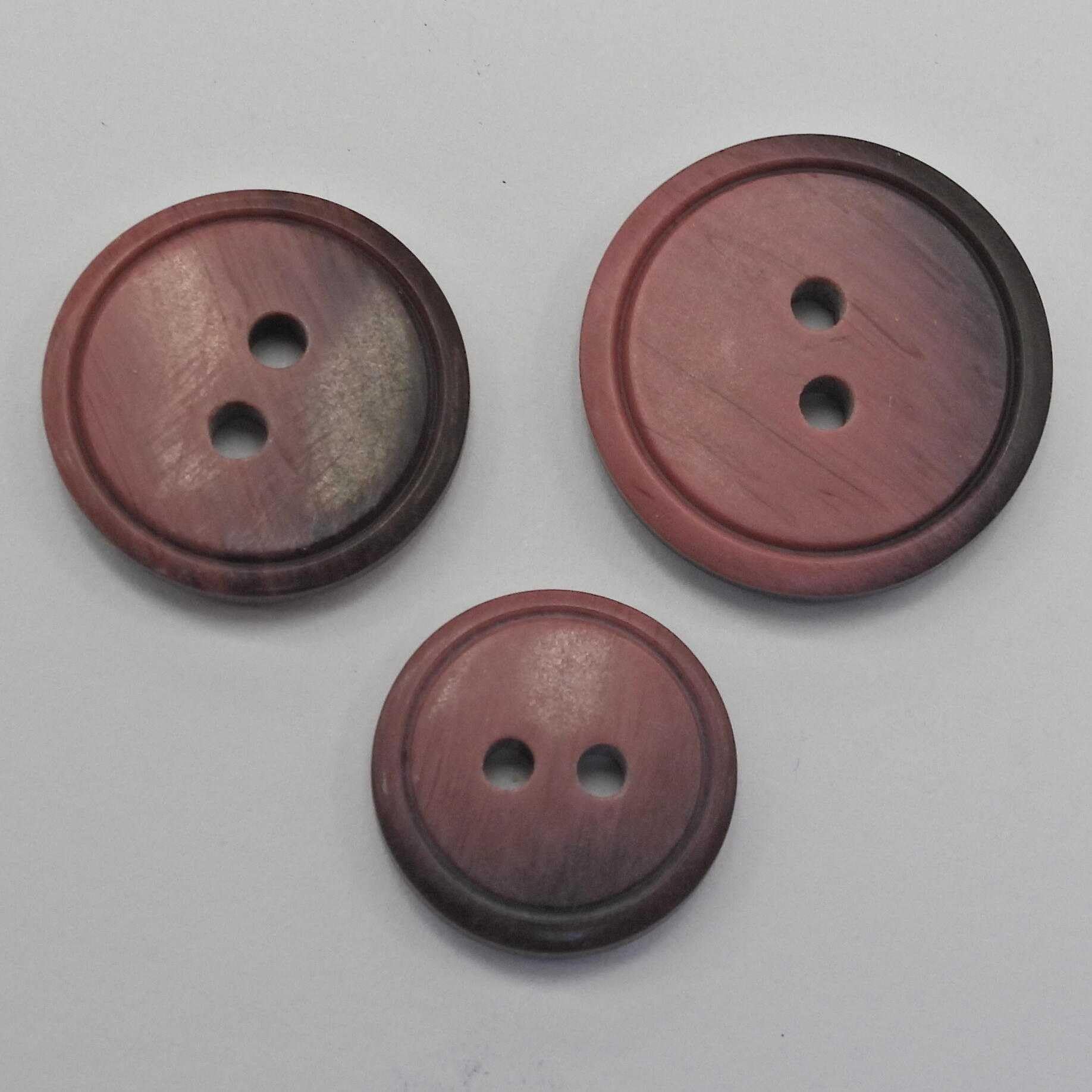 Natural 2 Tone Buttons 13mm 15mm 18mm 20mm Suit Shirt Coat Etc Buy 2 4 Or 8 929D, 032 Burgundy Bark Red, 4 20mm