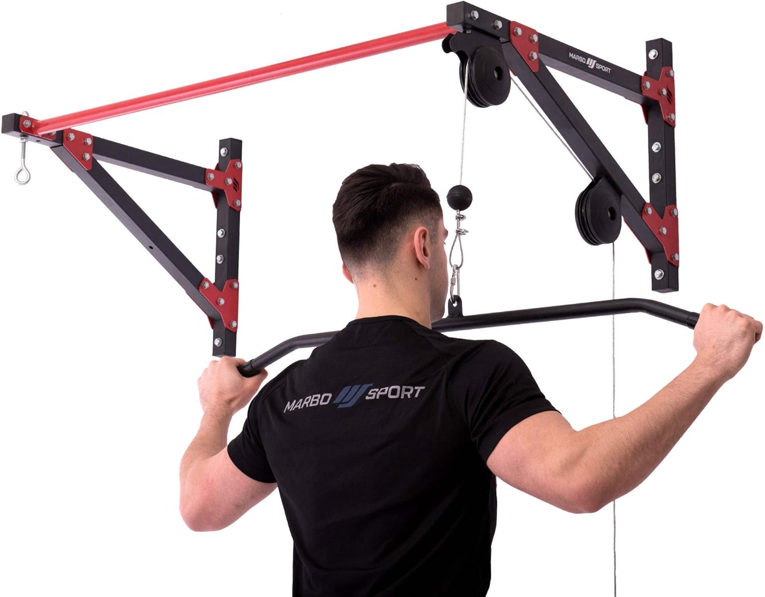 Marbo Sport MH-D204 Multifunctional Pull Up Bar with Wall Mount, Side Pull Up and Punch Bag Holder (3 in 1) MH-D204 | Made in EU