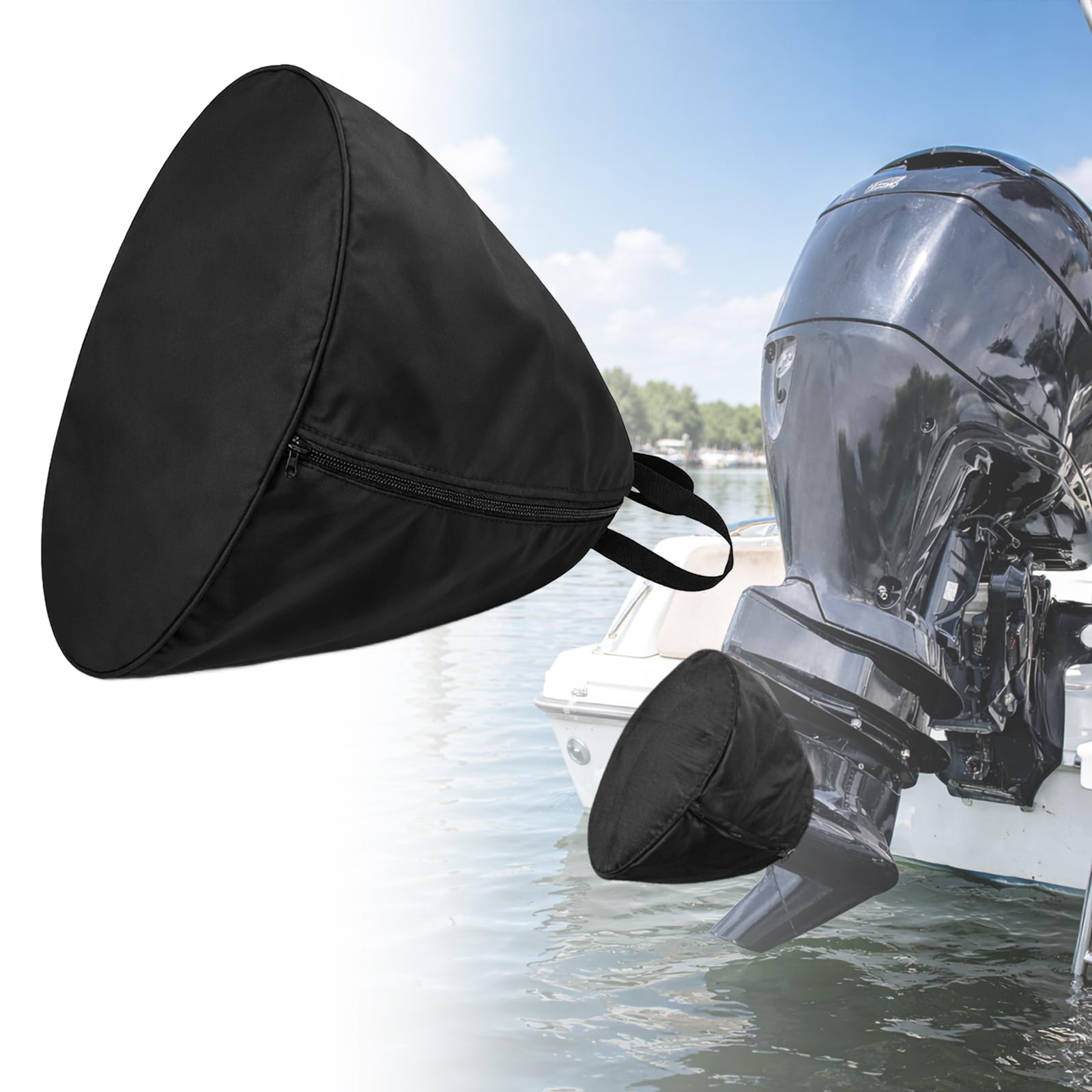 Bootspropellerabdeckung, wasserdicht, strapazierfähig, 420D Marine-Motor-Propeller-Schutztasche, 39,5 cm Außendurchmesser, passend für 30,5 cm - 38,1 cm Außendurchmesser, 1 Stück